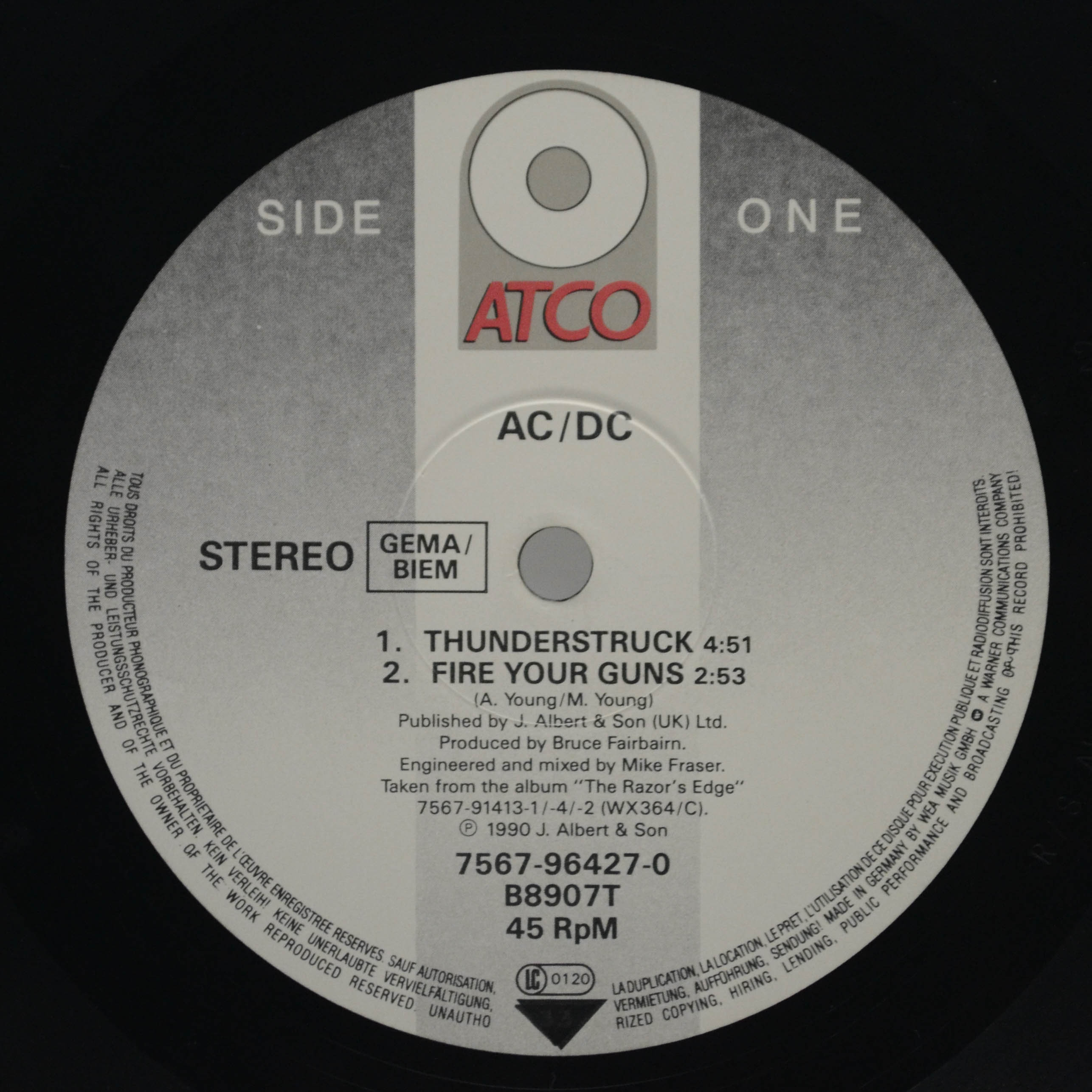 Виниловая пластинка AC/DC — The Razors Edge, 1990
