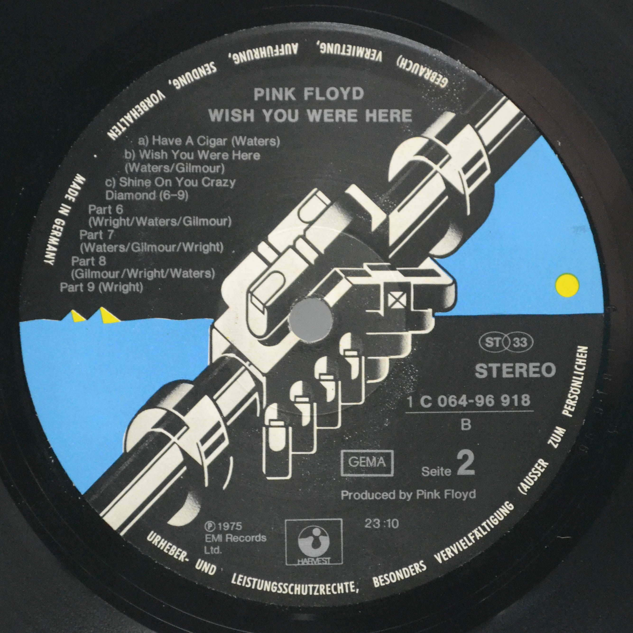 Виниловая пластинка Pink Floyd — Wish You Were Here, 1975