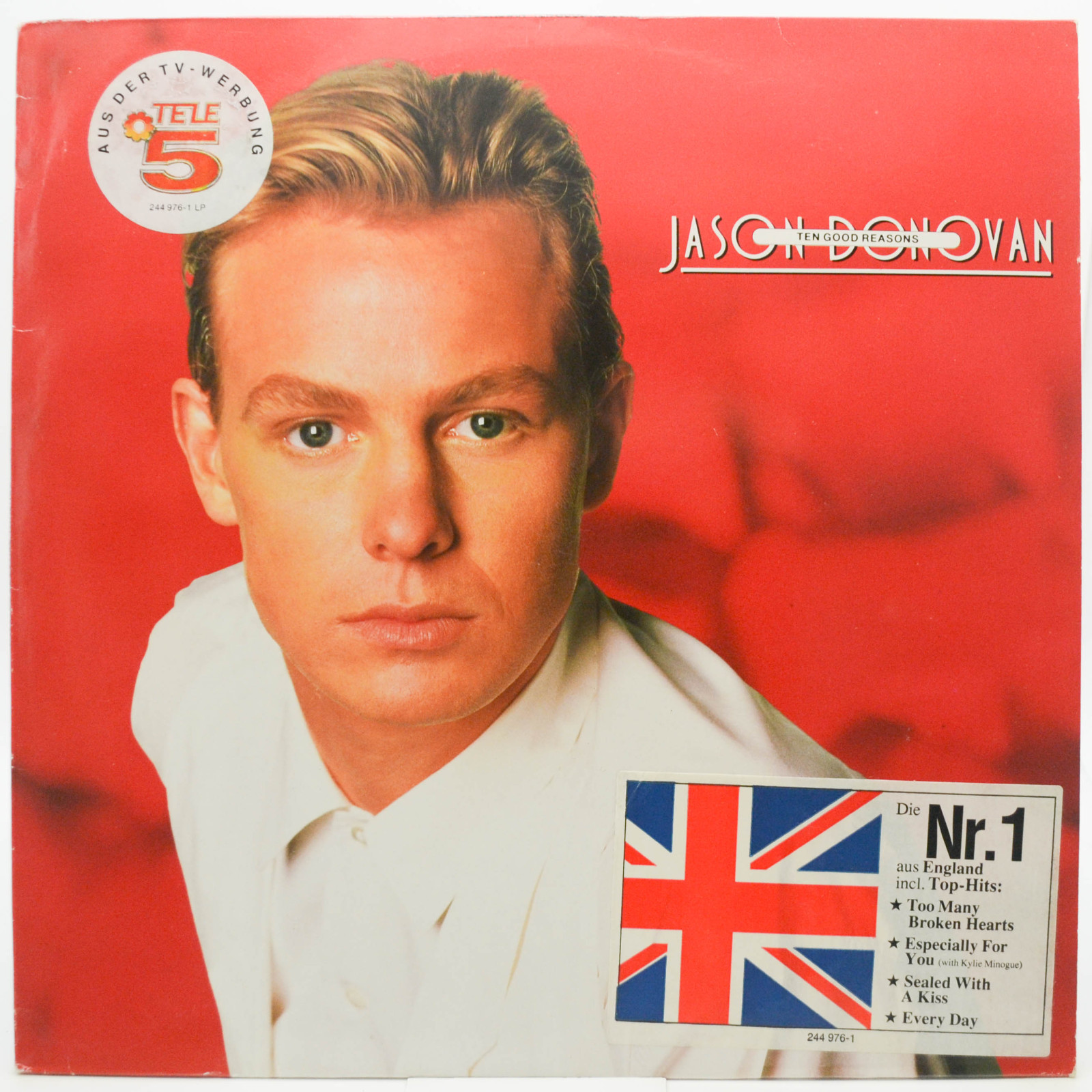 Виниловая пластинка Jason Donovan — Ten Good Reasons, 1989