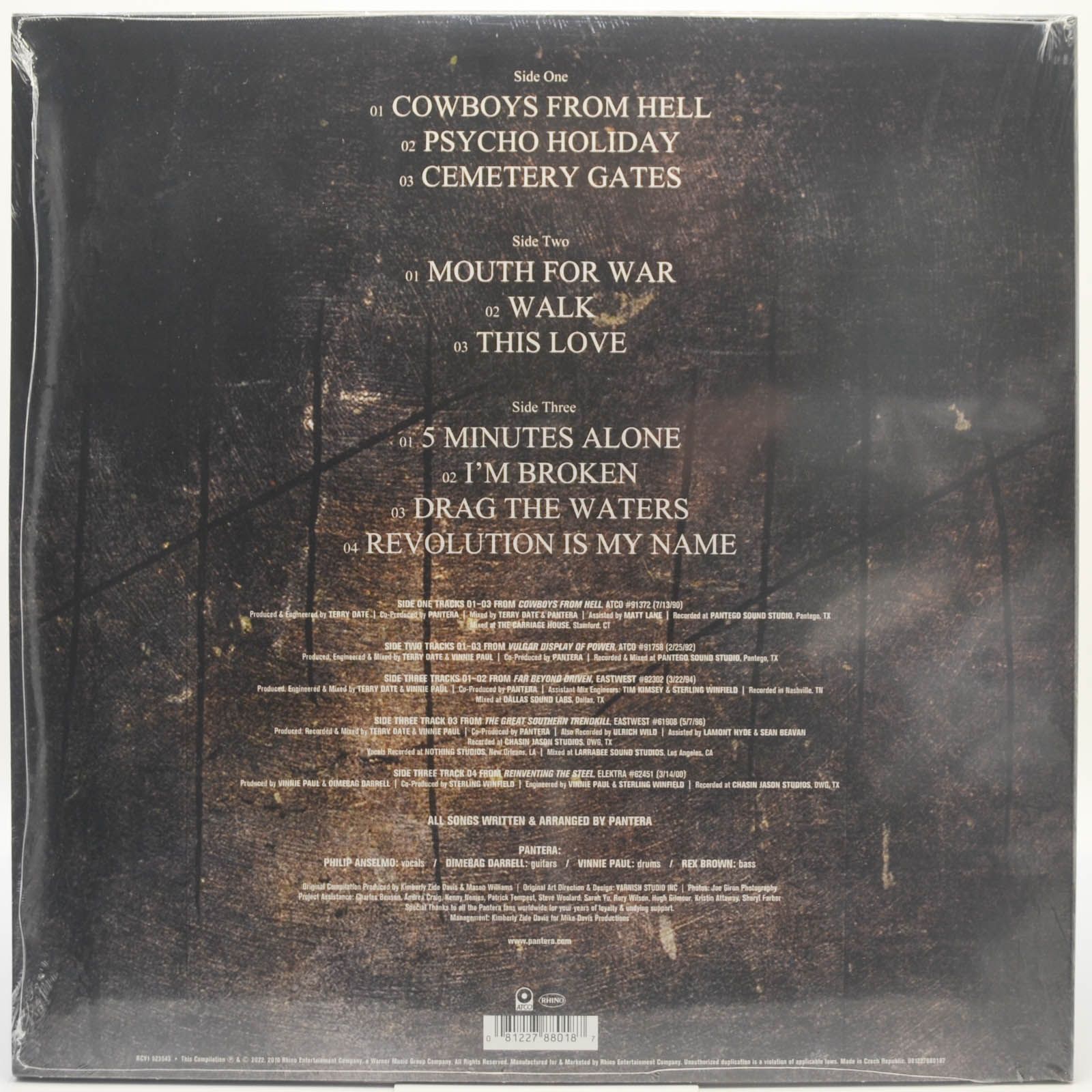 Виниловая пластинка Pantera — 1990-2000: A Decade Of Domination (2LP), 2010