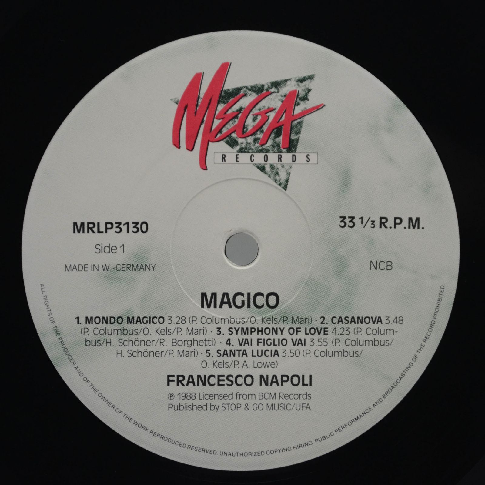 Виниловая пластинка Francesco Napoli — Magico, 1988