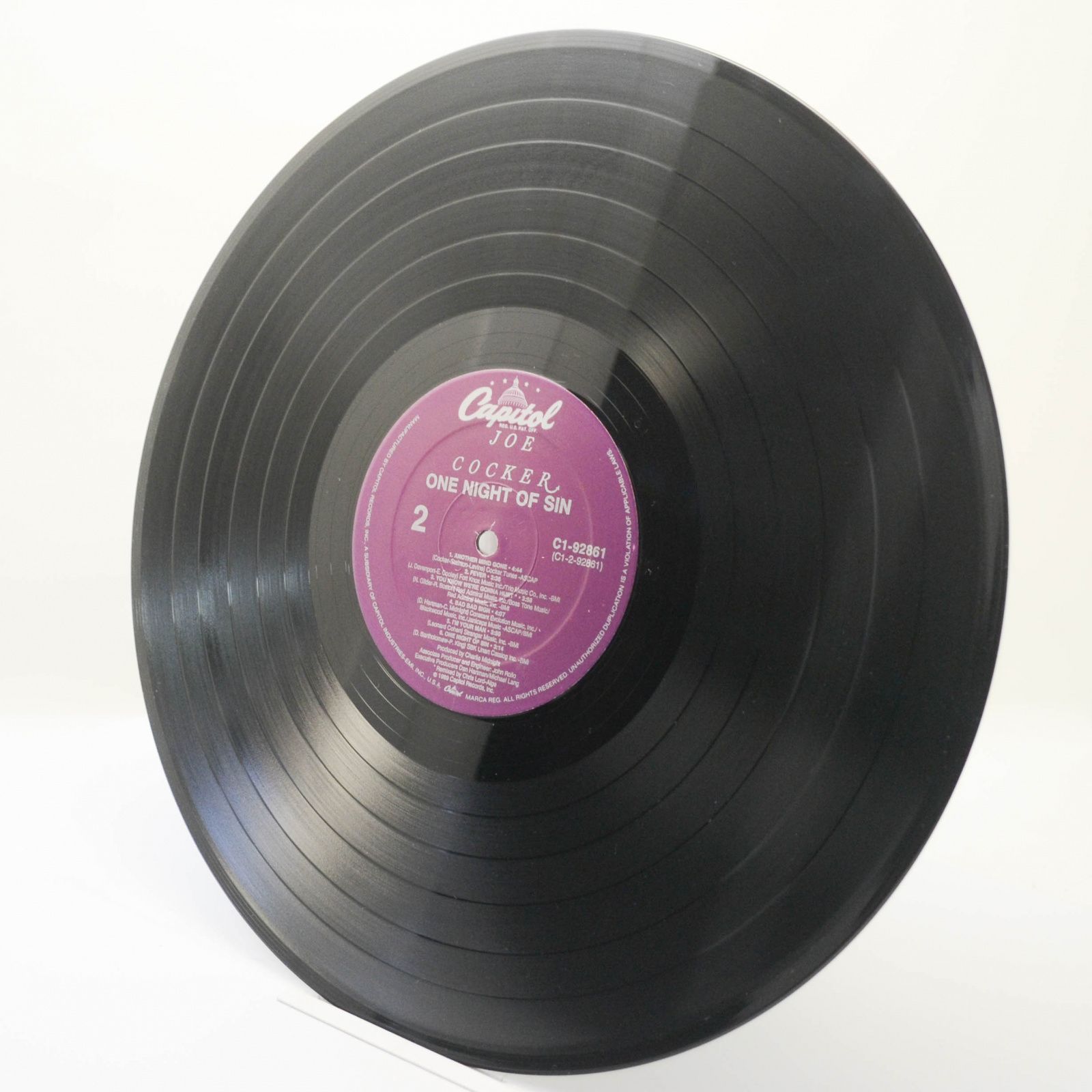 Joe Cocker — One Night Of Sin (USA), 1989