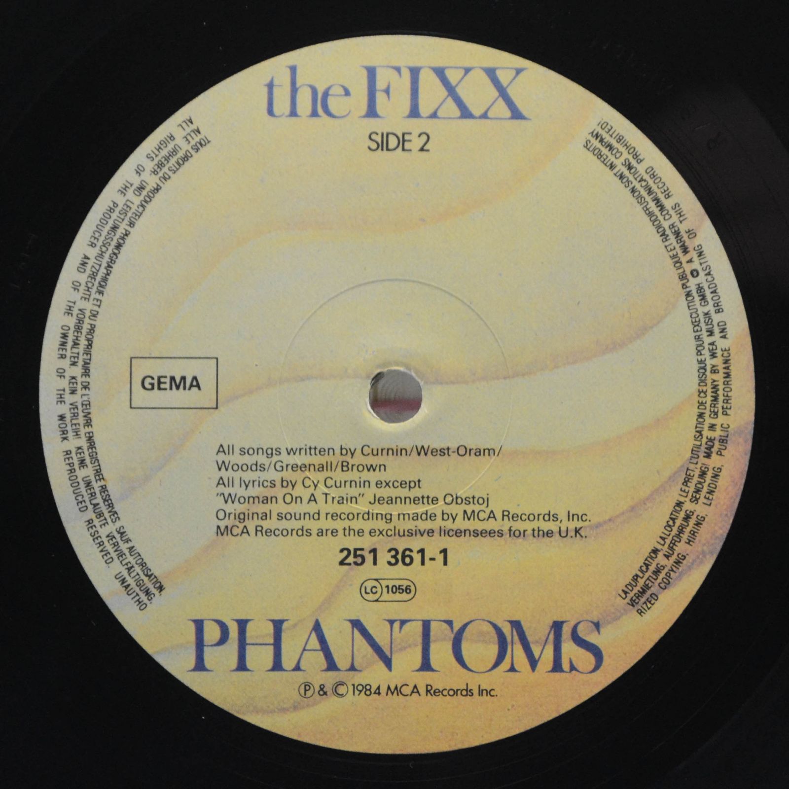 Виниловая пластинка Fixx — Phantoms, 1984