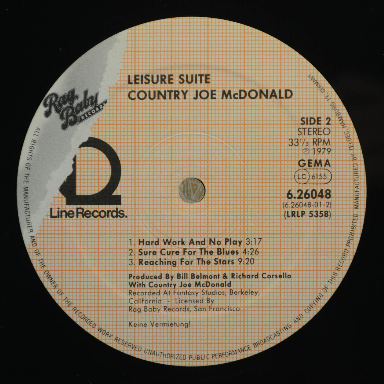 Виниловая пластинка Country Joe McDonald — Leisure Suite, 1980