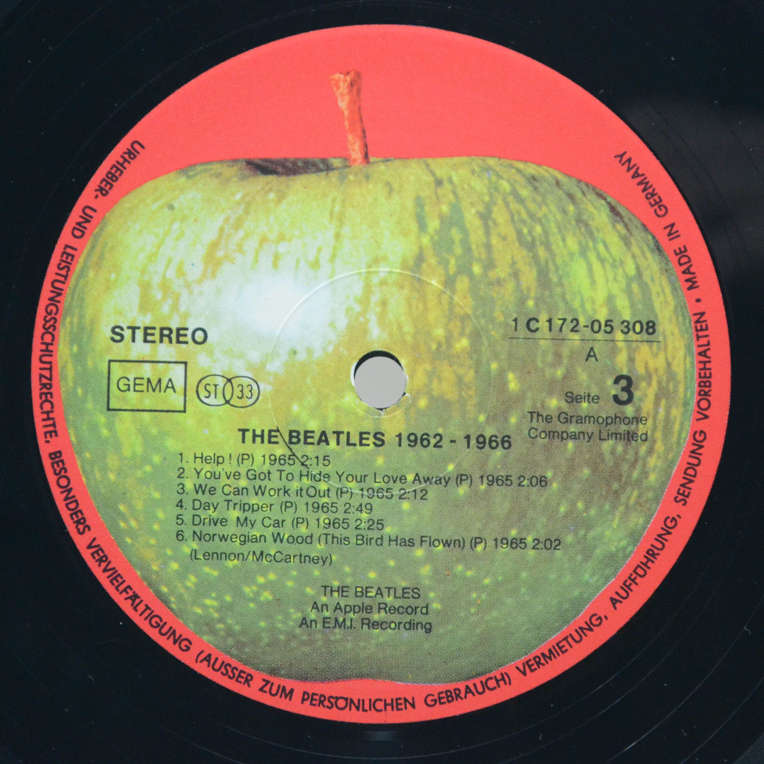 Beatles — 1962-1966 (2LP), 1973