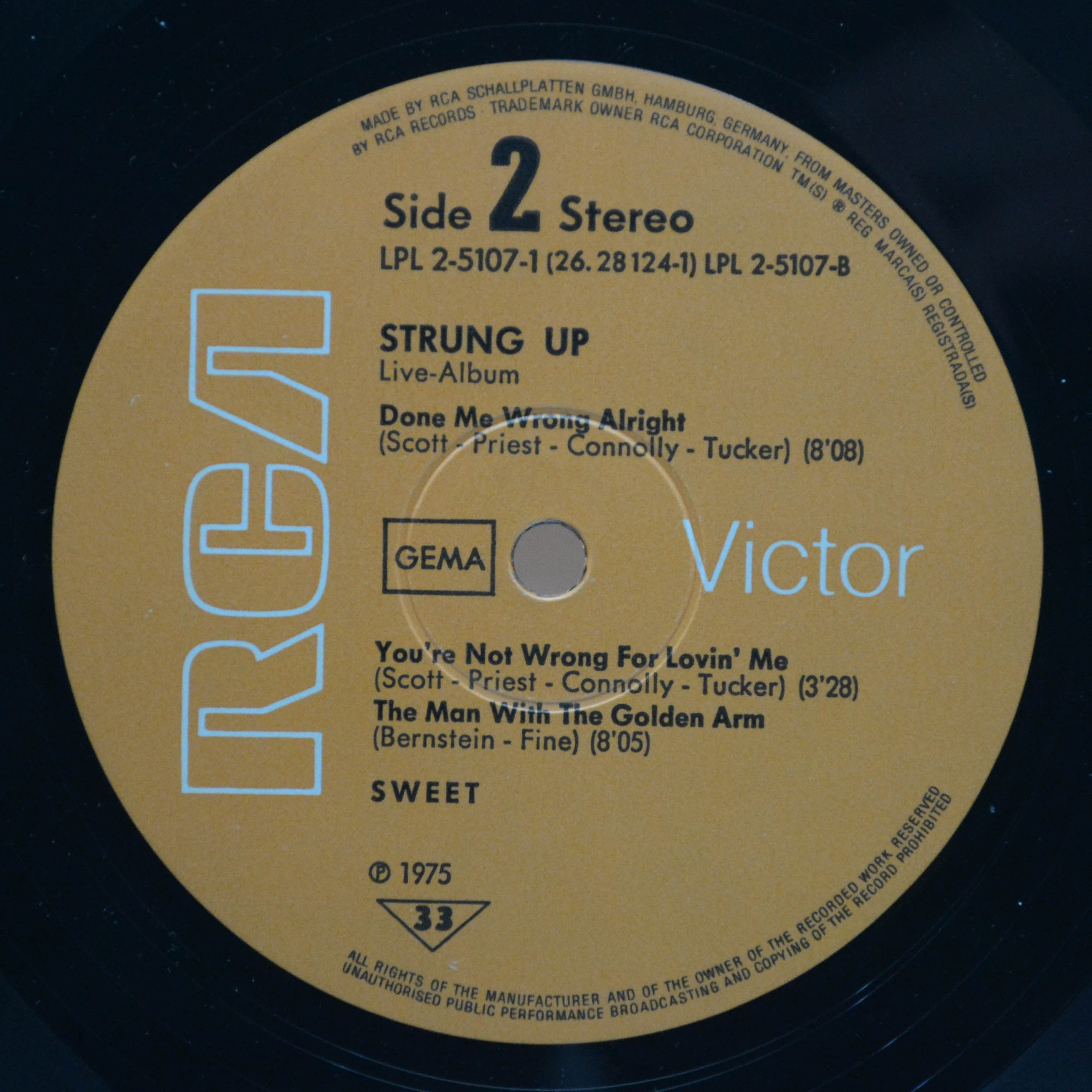 Sweet — Strung Up (2LP), 1975