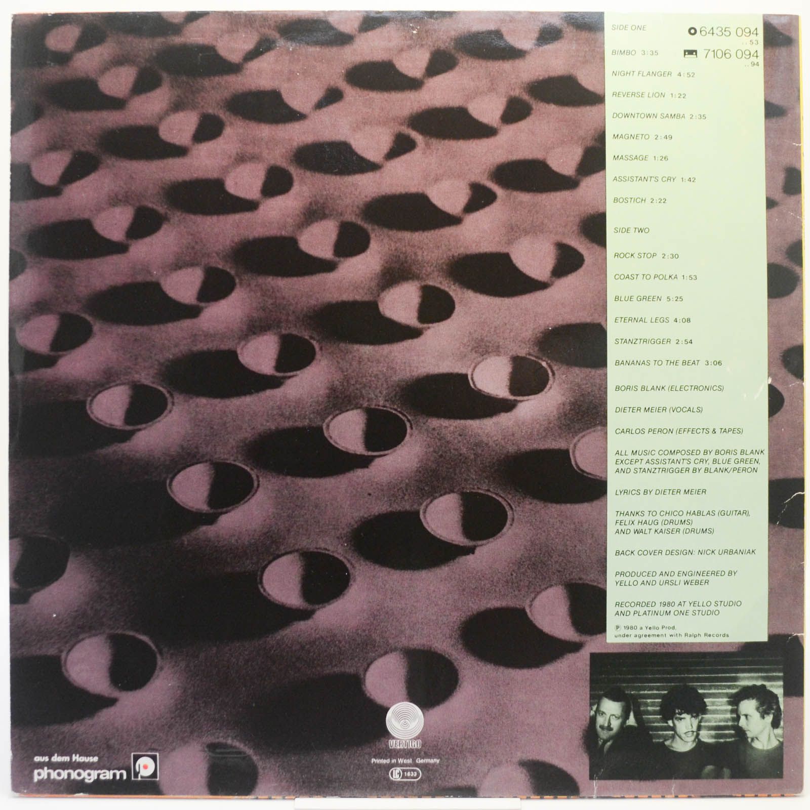 Yello — Solid Pleasure, 1981