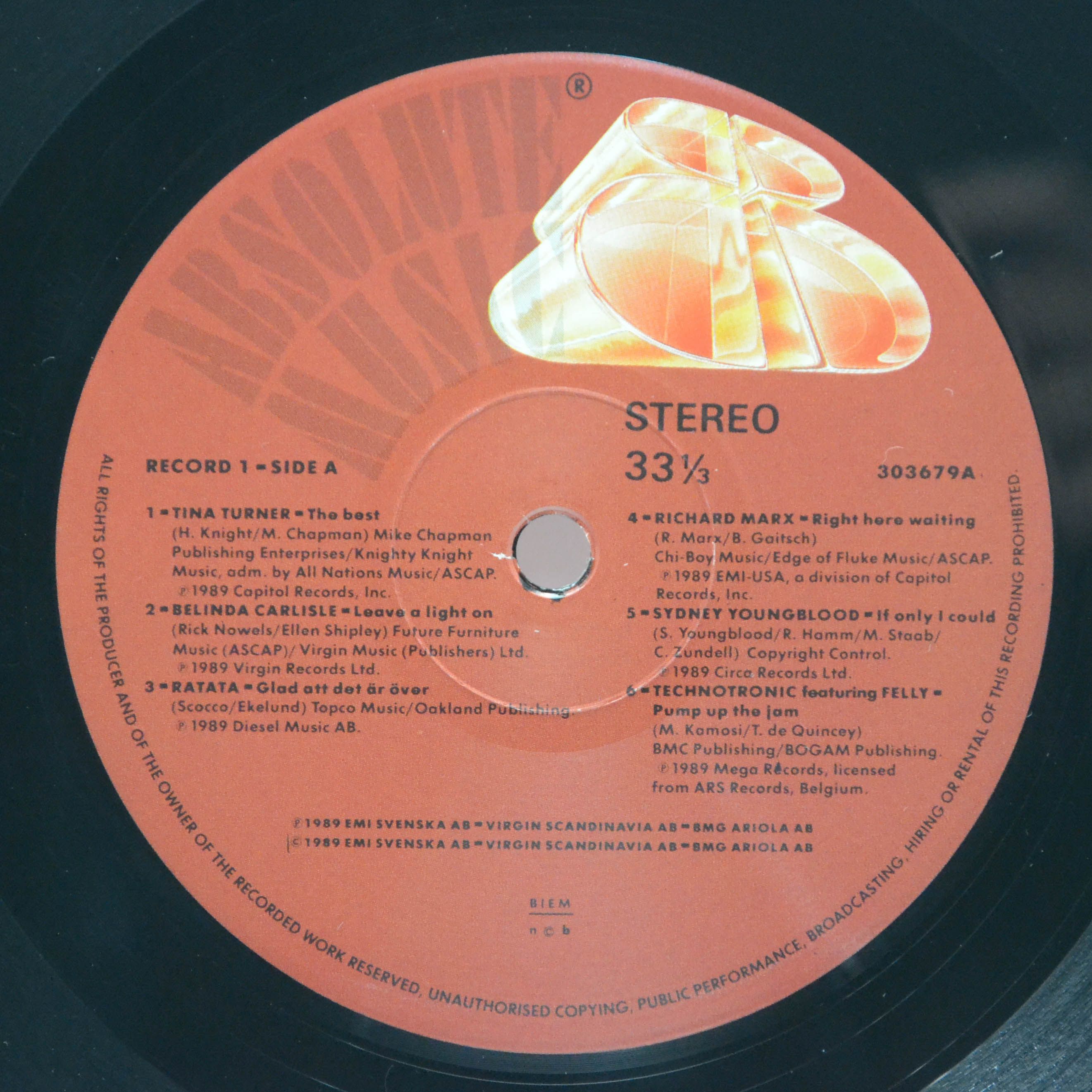 Various — Absolute Music 8 (2LP), 1989