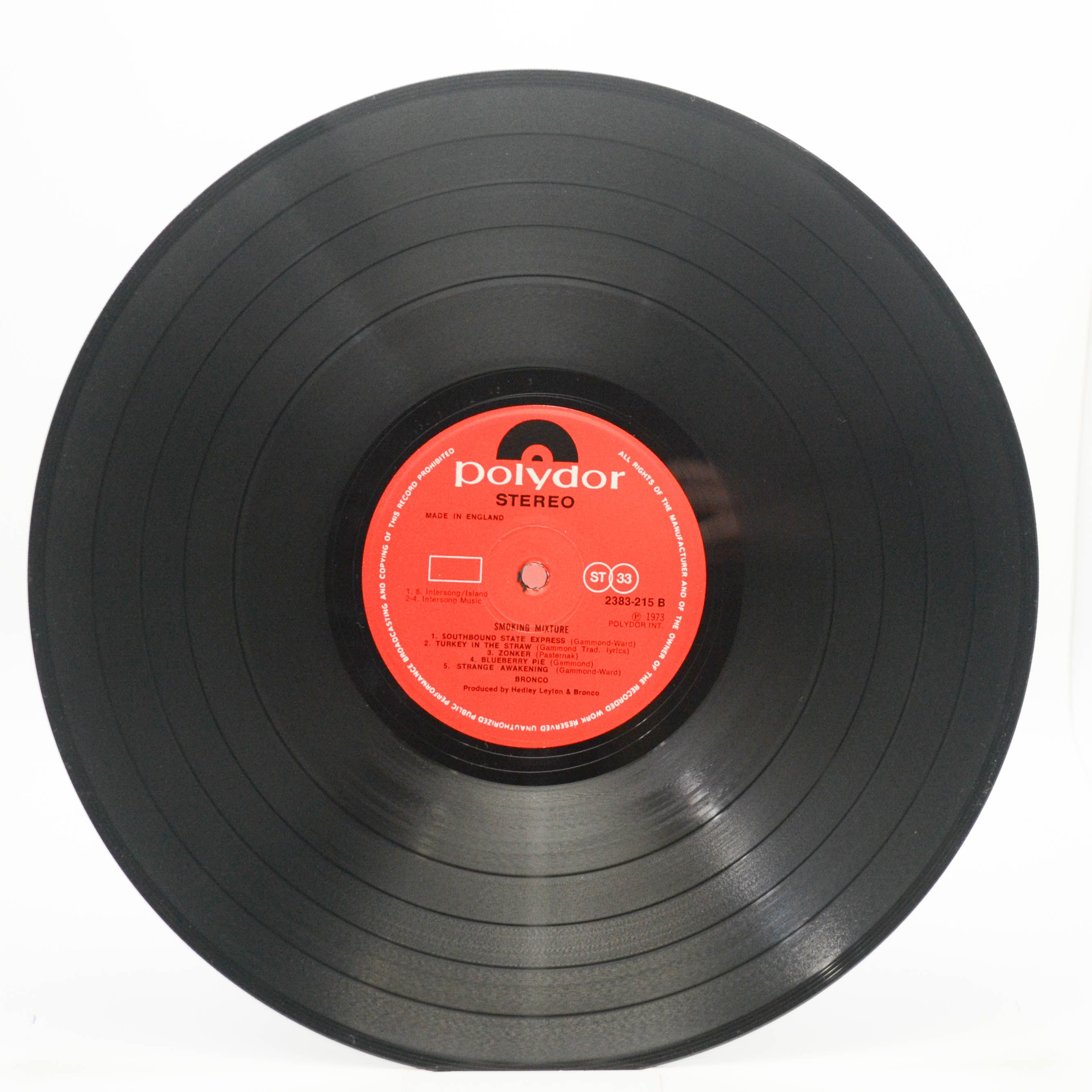 Виниловая пластинка Bronco — Smoking Mixture (1-st, UK), 1973