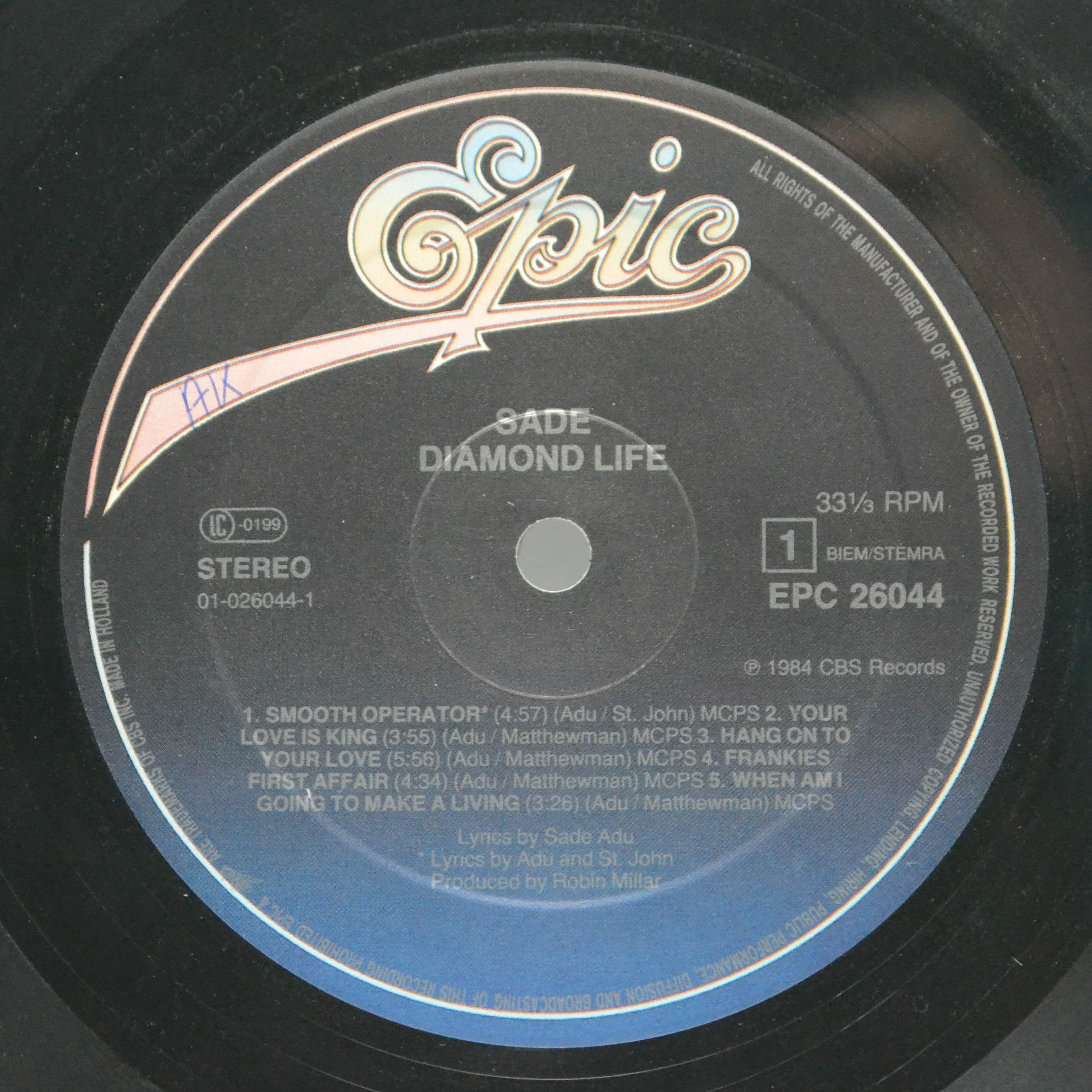 Sade — Diamond Life, 1984