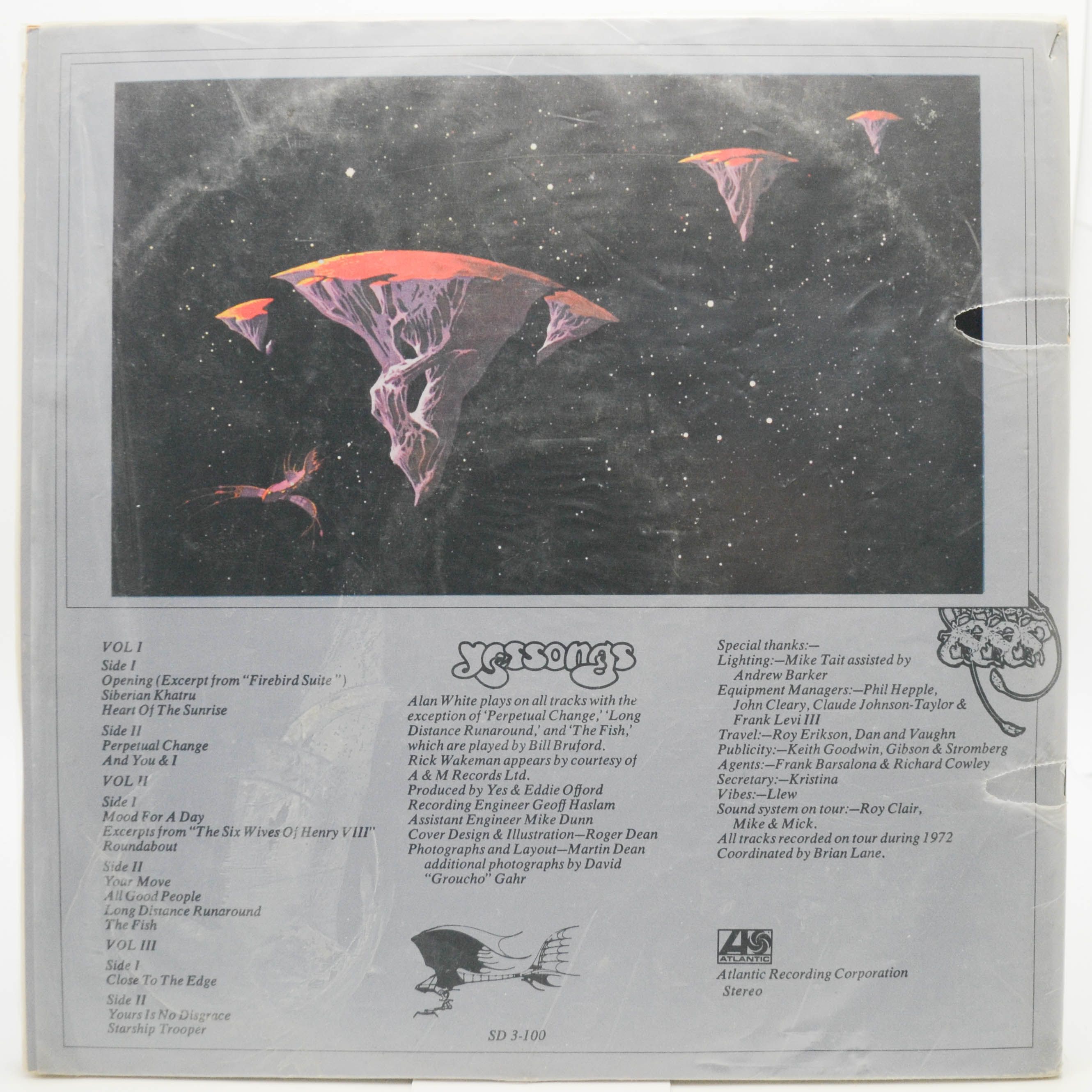 Виниловая пластинка Yes — Yessongs (3LP), 1973