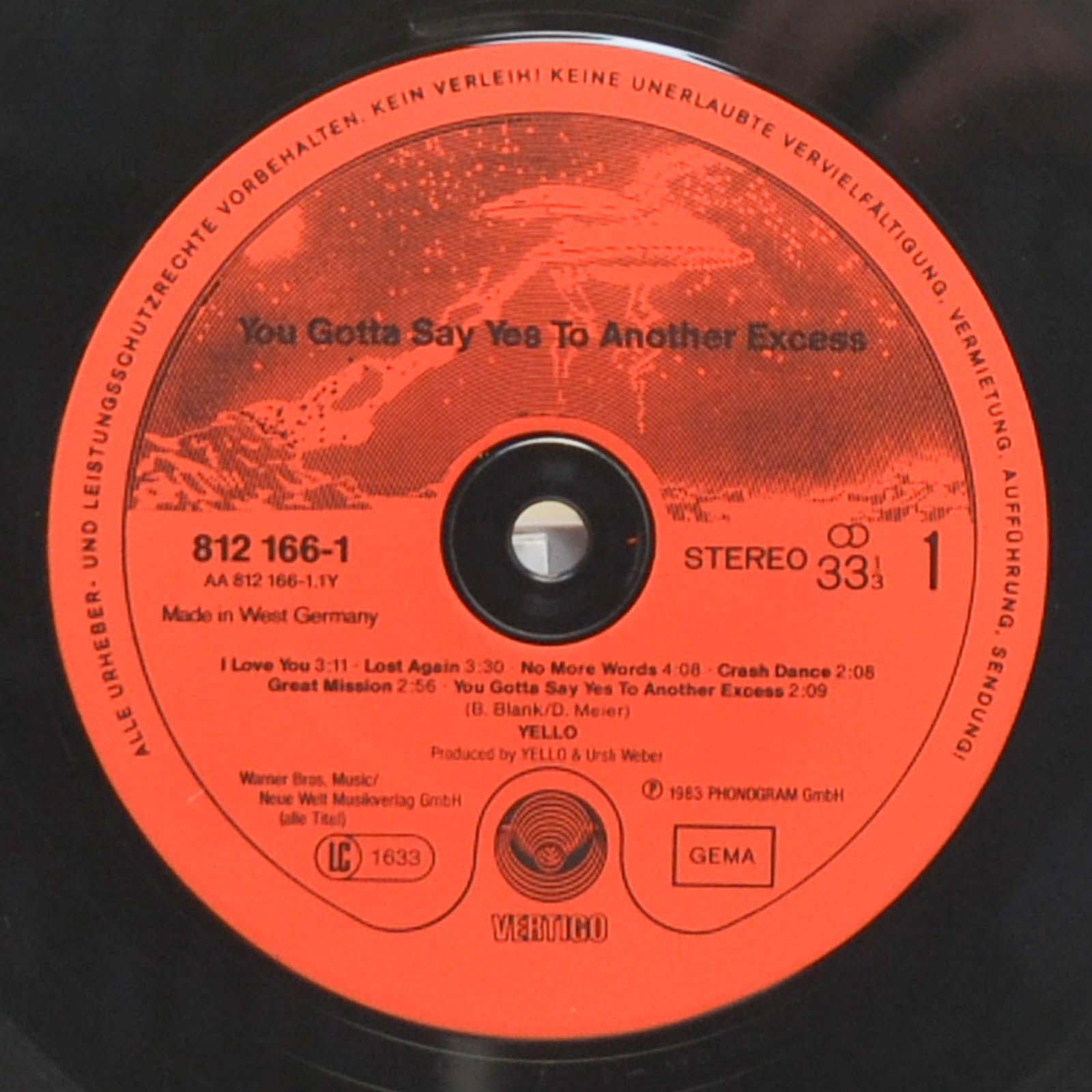 Yello — You Gotta Say Yes To Another Excess, 1983