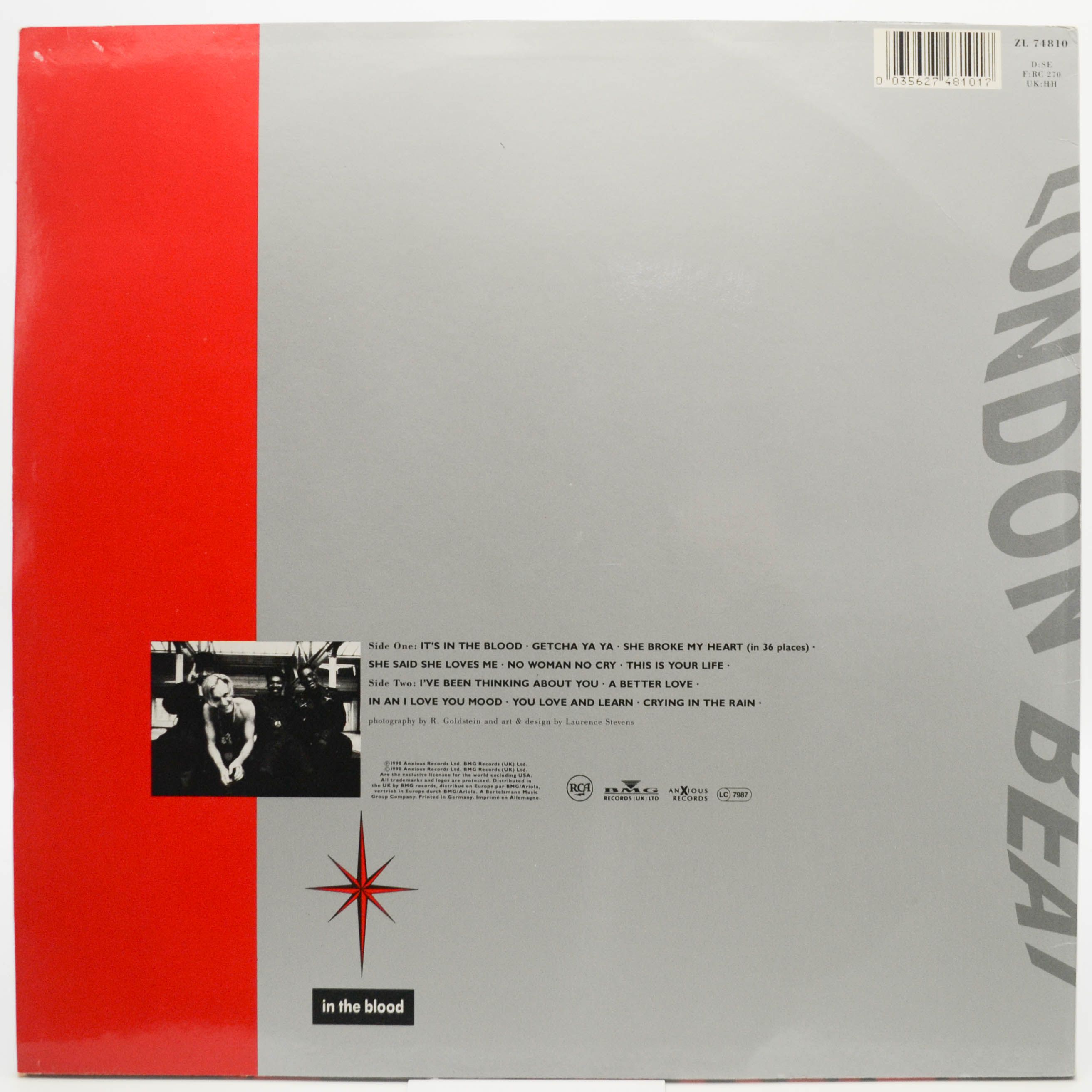 Виниловая пластинка Londonbeat — In The Blood, 1990