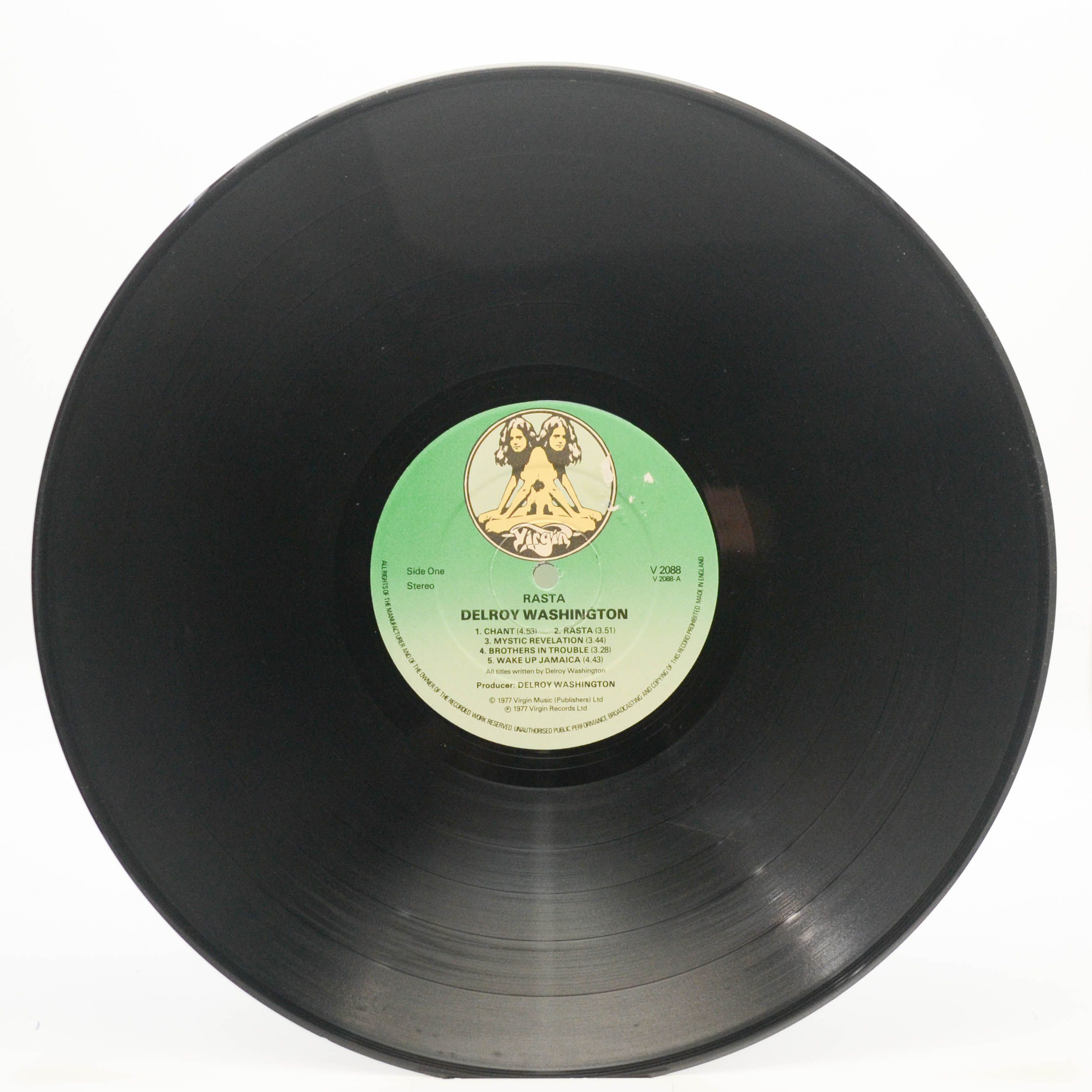 Виниловая пластинка Delroy Washington — Rasta (UK), 1977