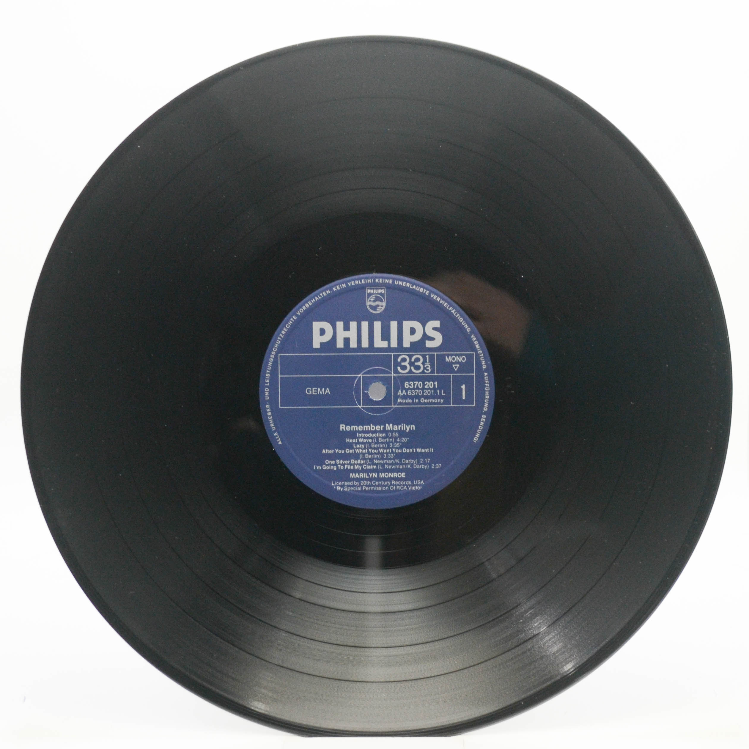 Виниловая пластинка Marilyn Monroe — Remember Marilyn (booklet), 1962