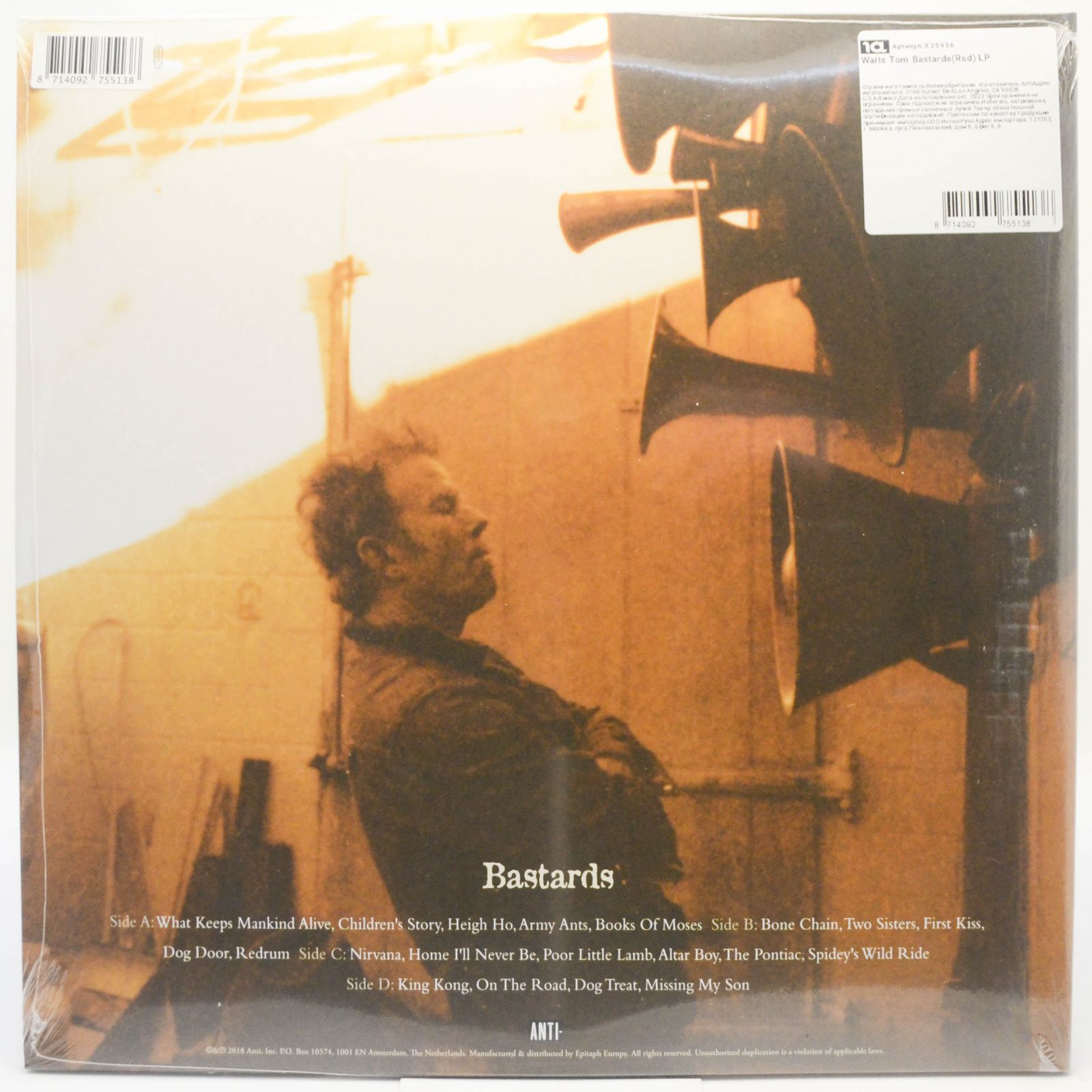 Tom Waits — Bastards (2LP), 2018