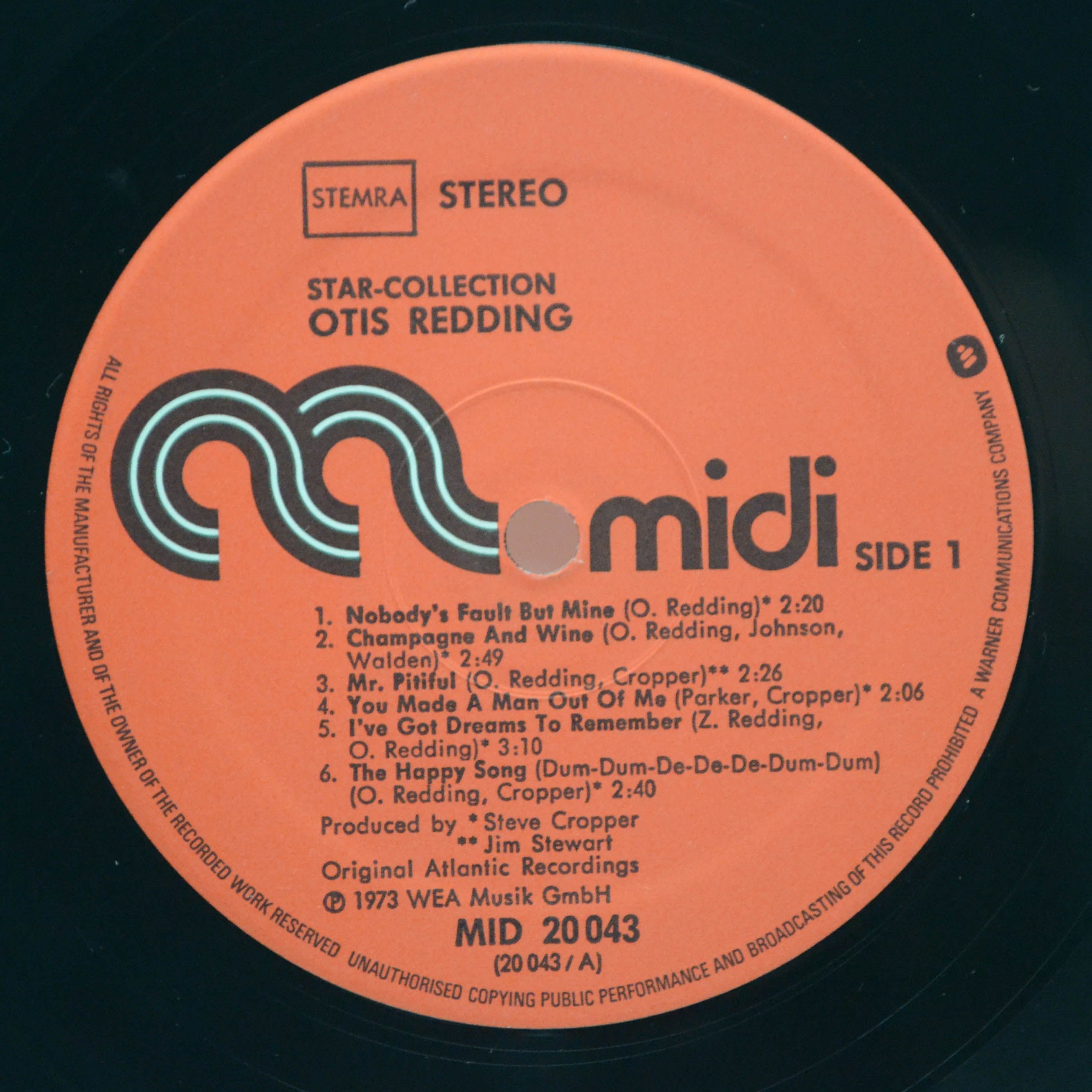 Виниловая пластинка Otis Redding — Star-Collection, 1973