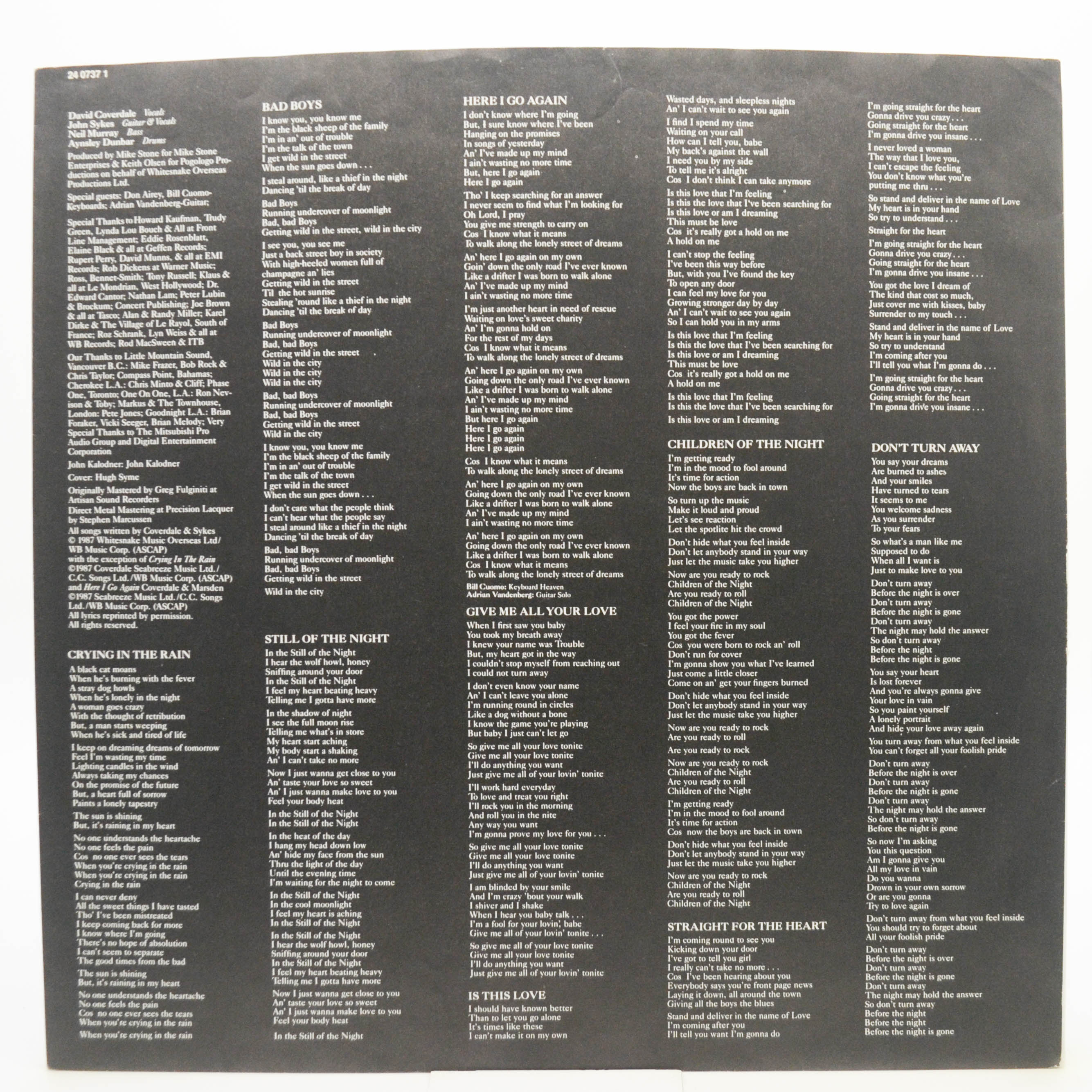 Whitesnake — 1987, 1987