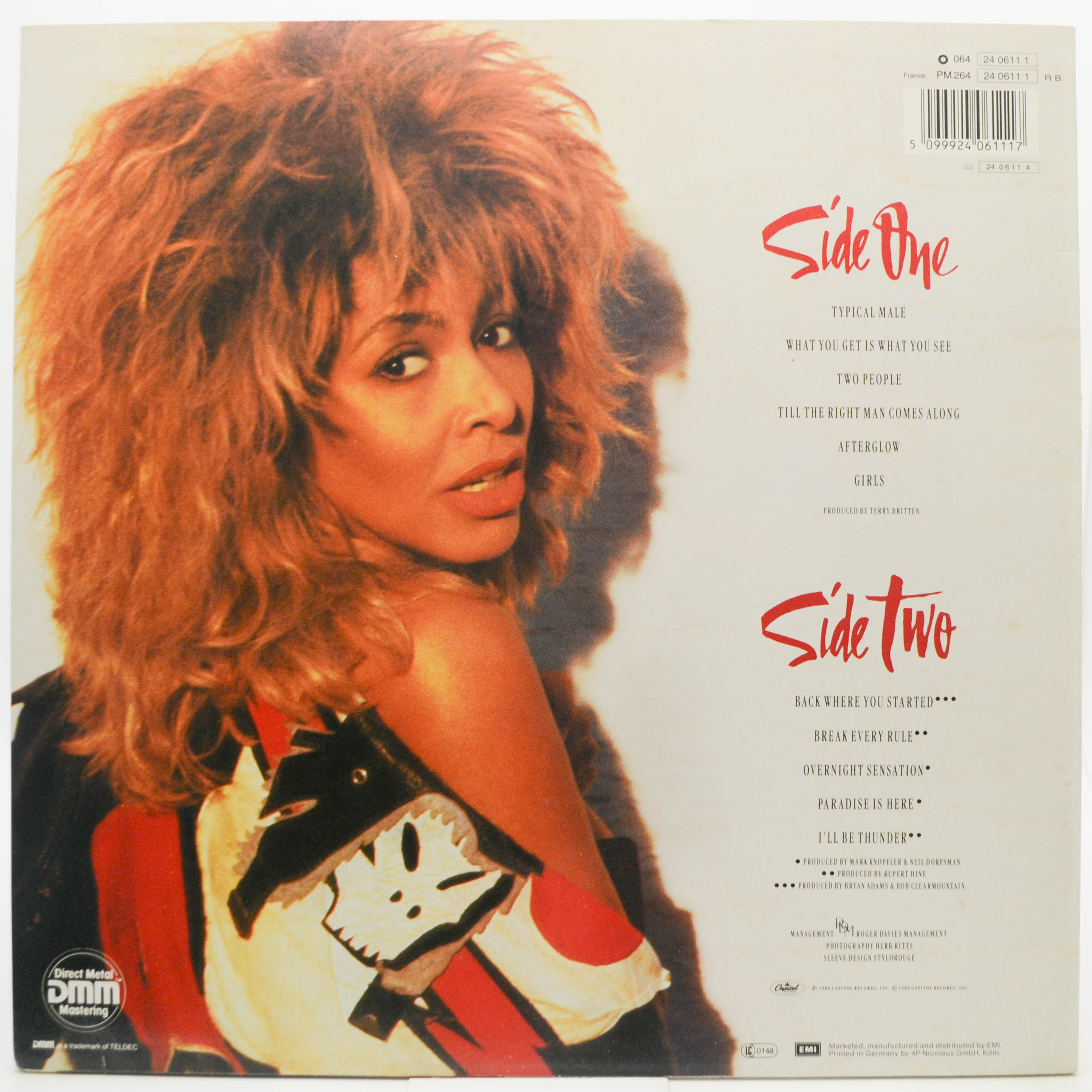 Виниловая пластинка Tina Turner — Break Every Rule, 1986
