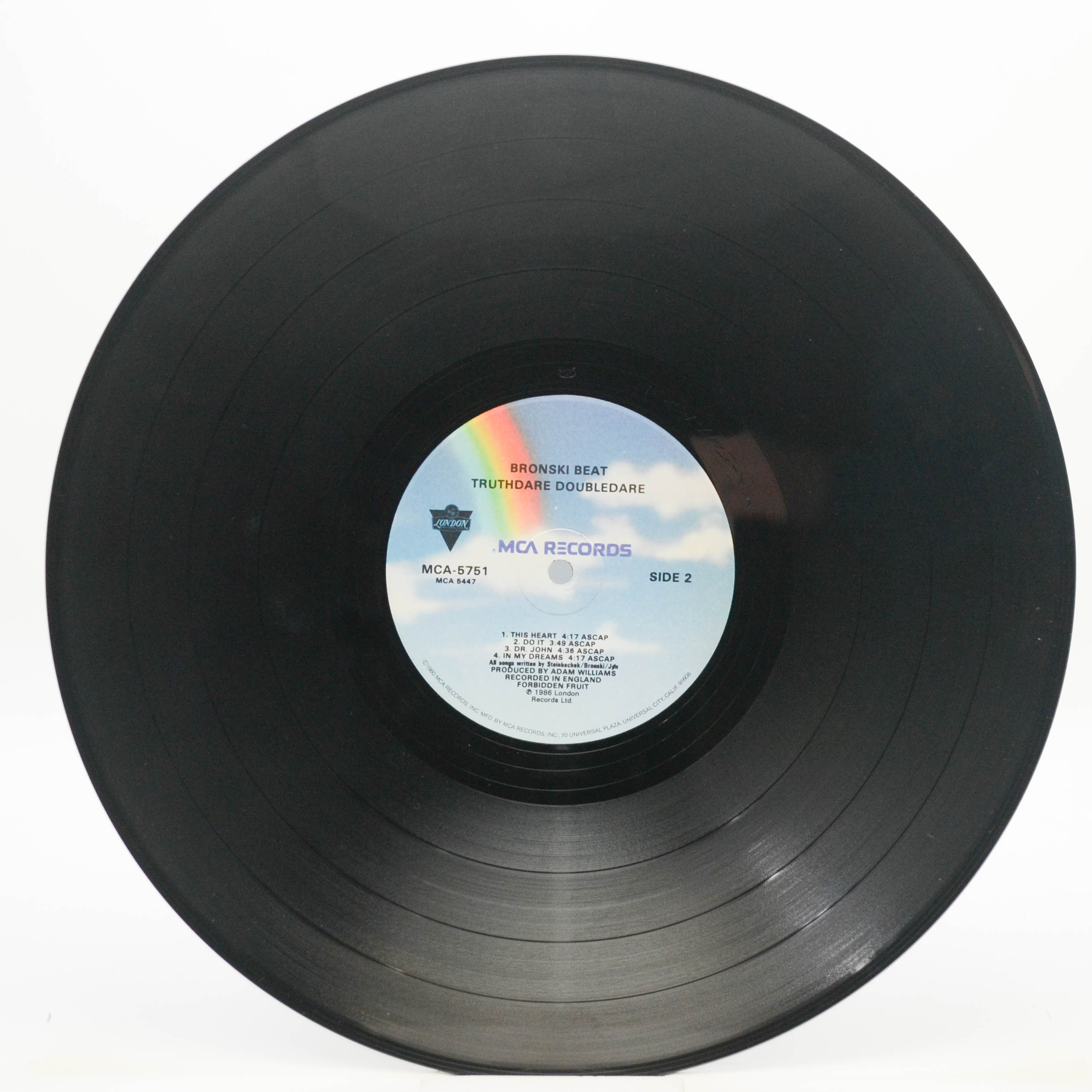 Виниловая пластинка Bronski Beat — Truthdare Doubledare (USA), 1986