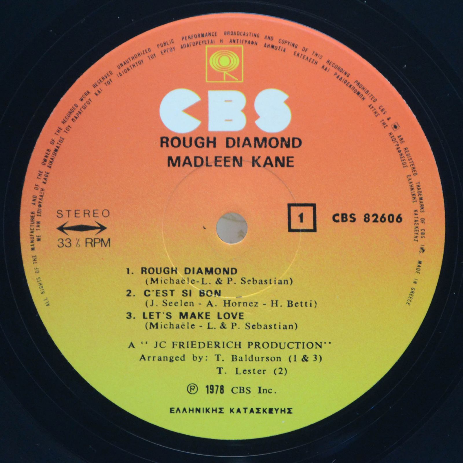 Виниловая пластинка Madleen Kane — Rough Diamond, 1978
