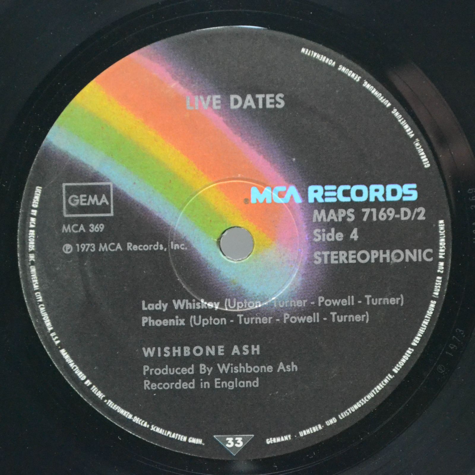 Виниловая пластинка Wishbone Ash — Live Dates (2LP), 1973