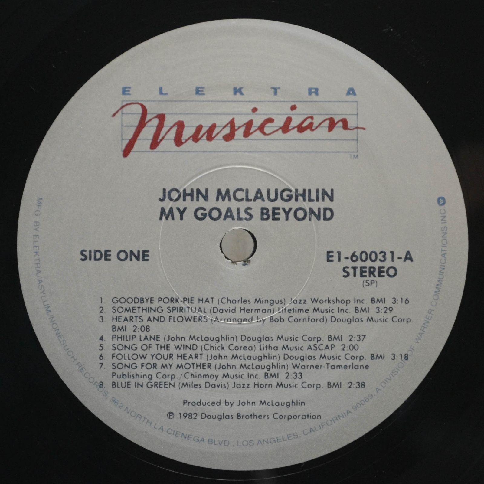 Виниловая пластинка John McLaughlin — My Goals Beyond (USA), 1971