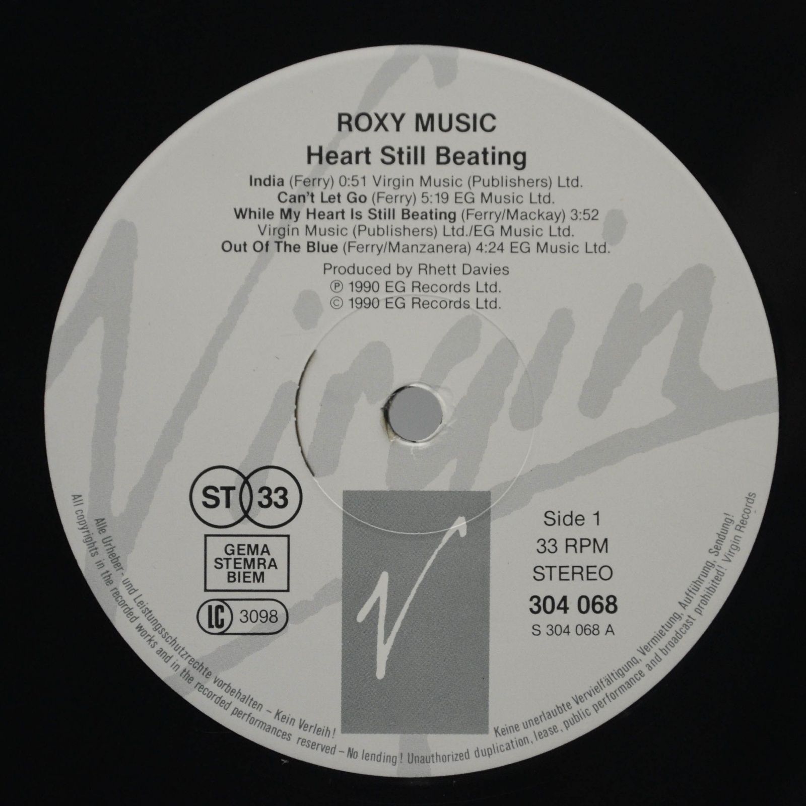 Виниловая пластинка Roxy Music — Heart Still Beating (2LP), 1990