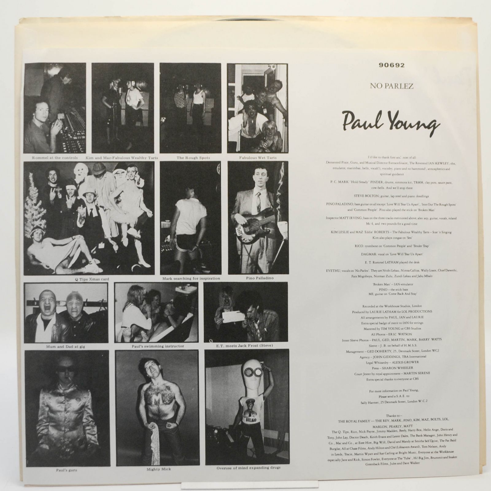 Виниловая пластинка Paul Young — No Parlez, 1983