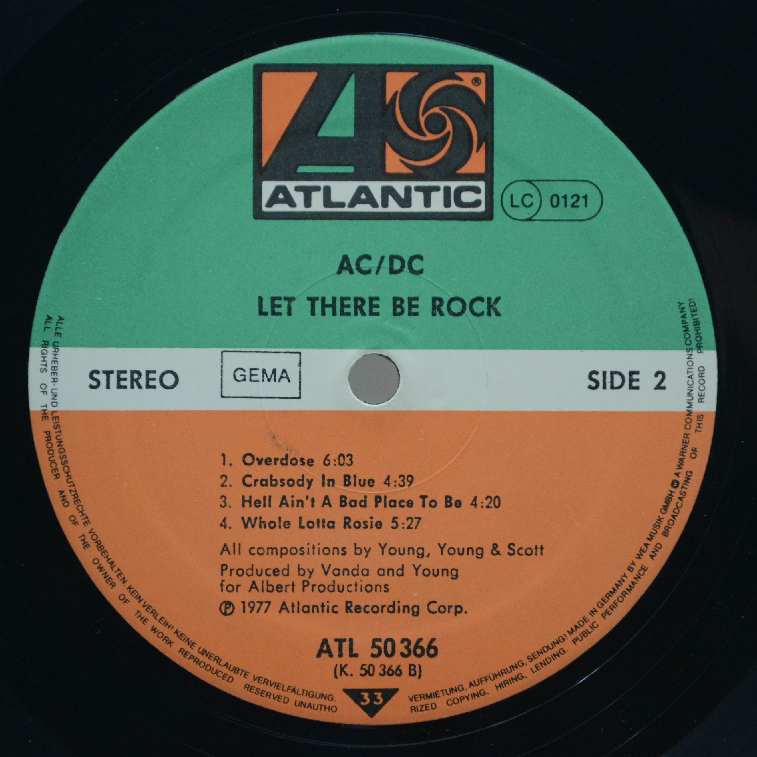 Виниловая пластинка AC/DC — Let There Be Rock, 1977