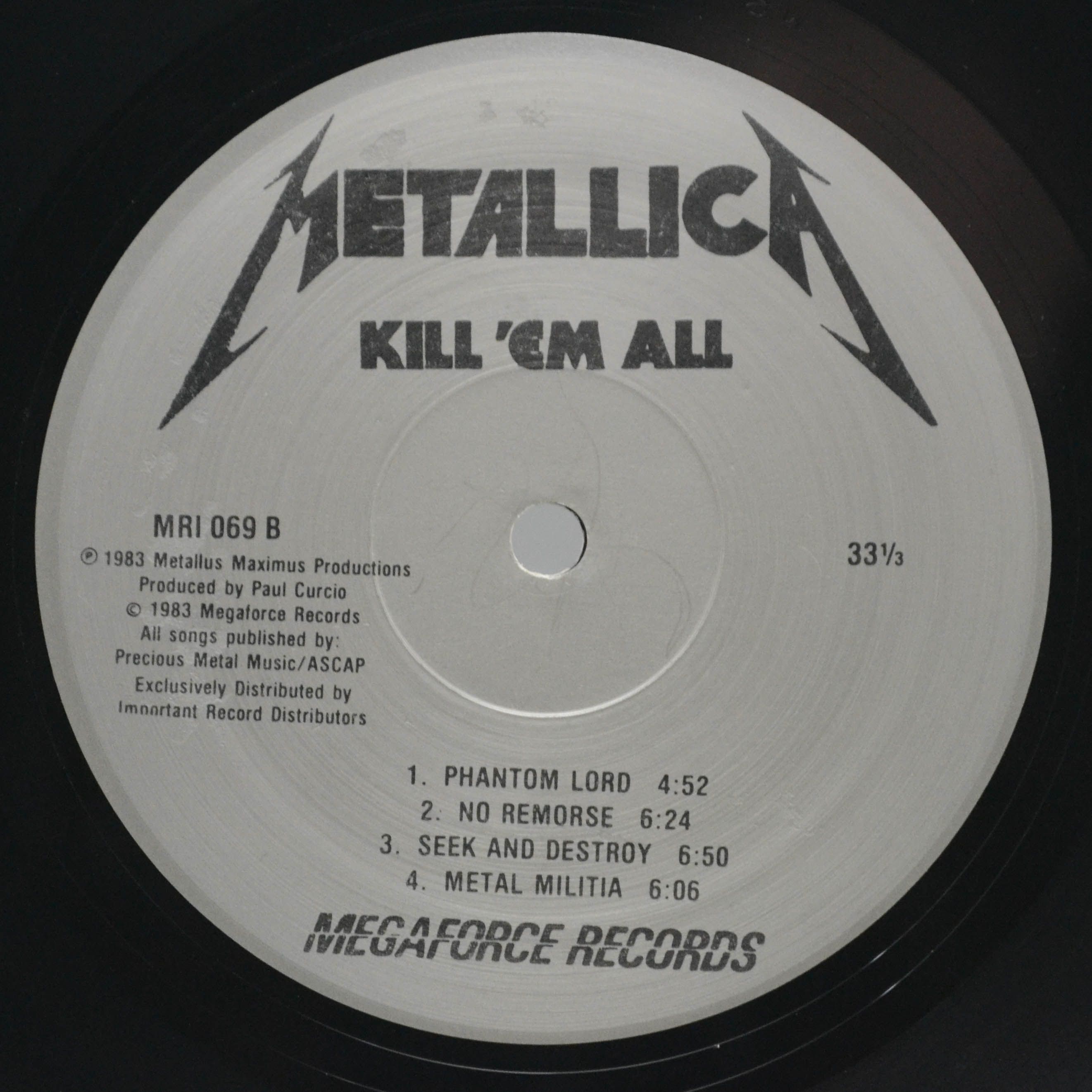 Metallica — Kill 'Em All (USA), 1983