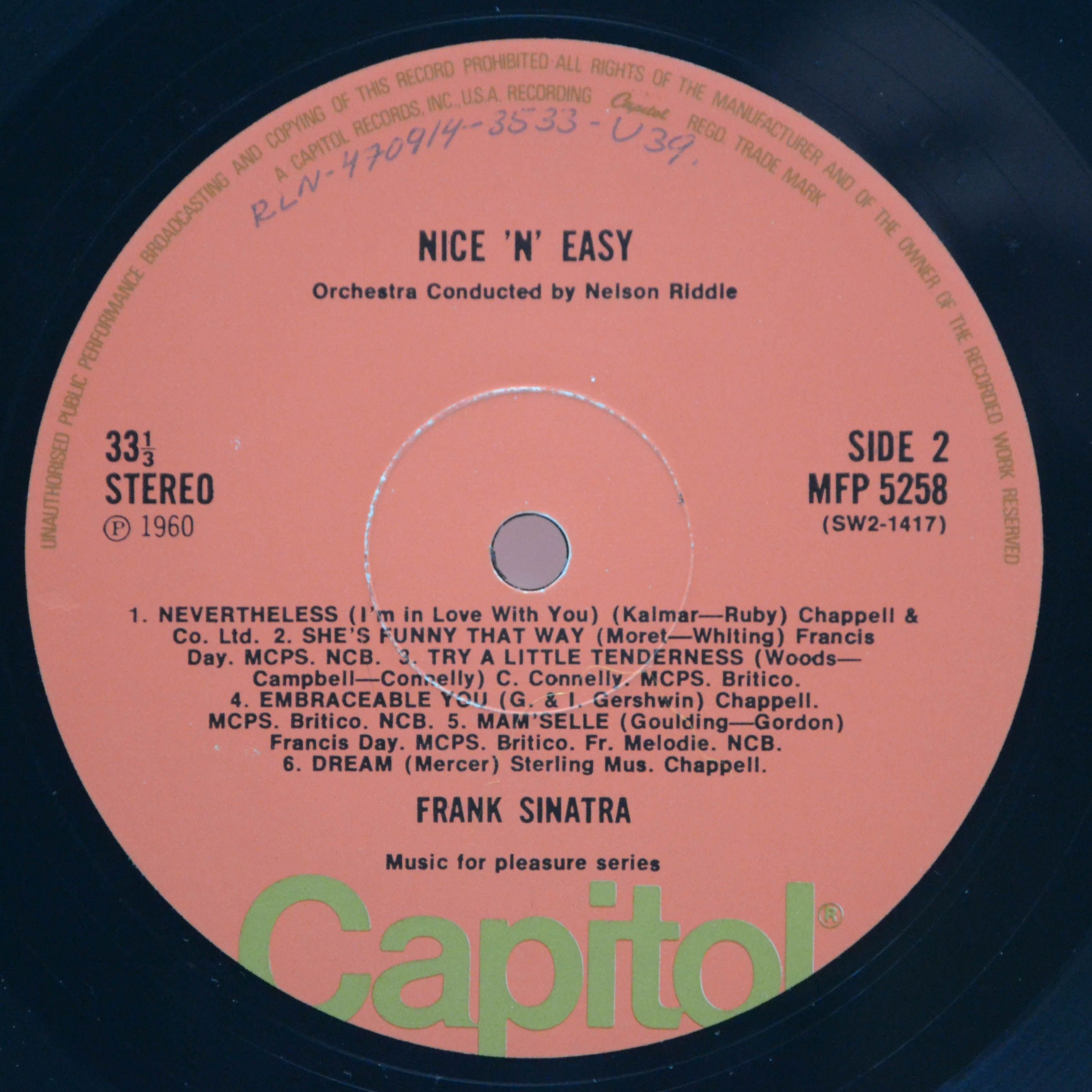 Frank Sinatra — Nice 'N' Easy (UK), 1960