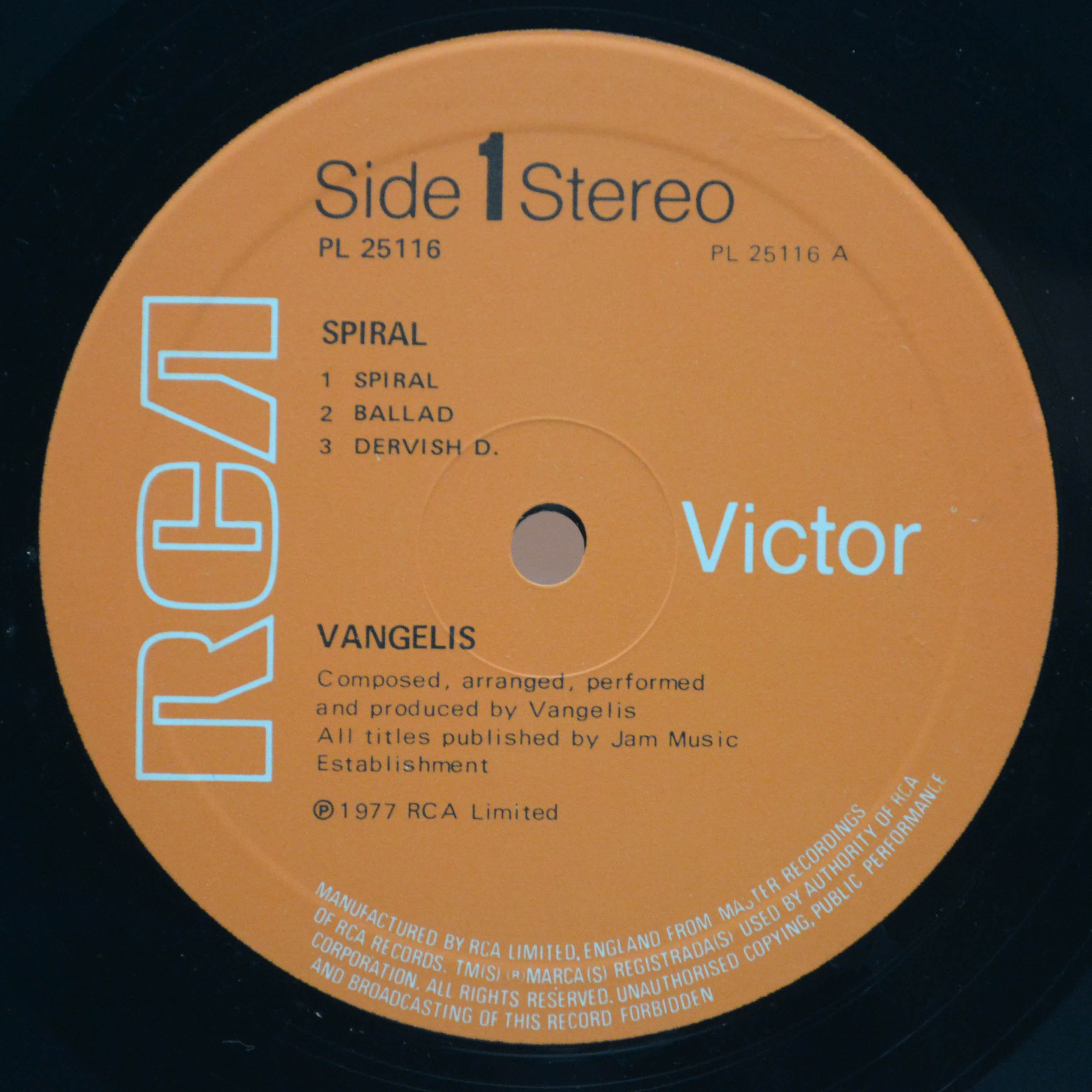 Vangelis — Spiral (UK), 1977