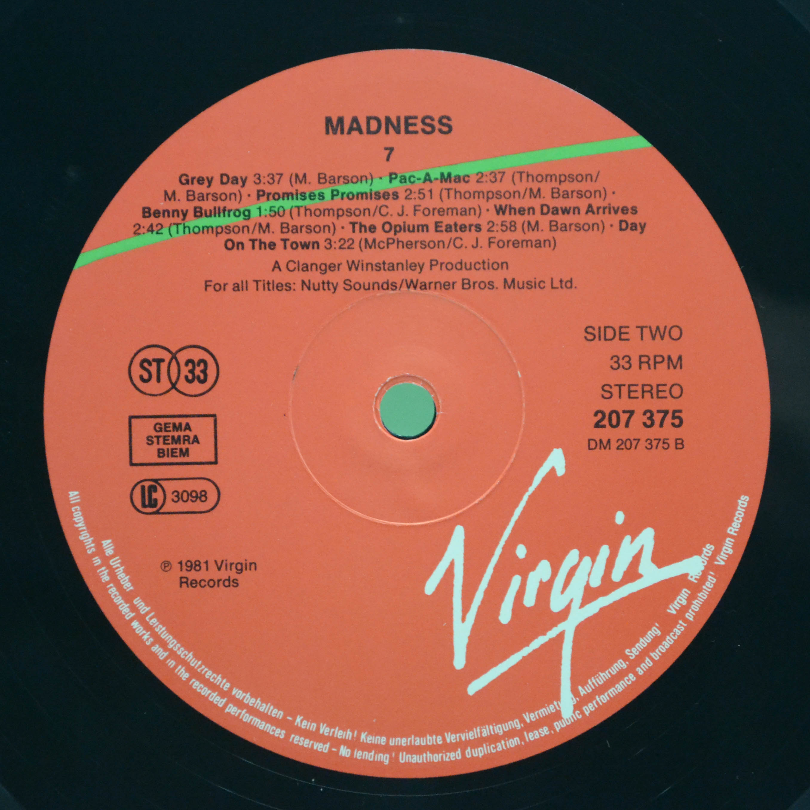 Madness — 7, 1981