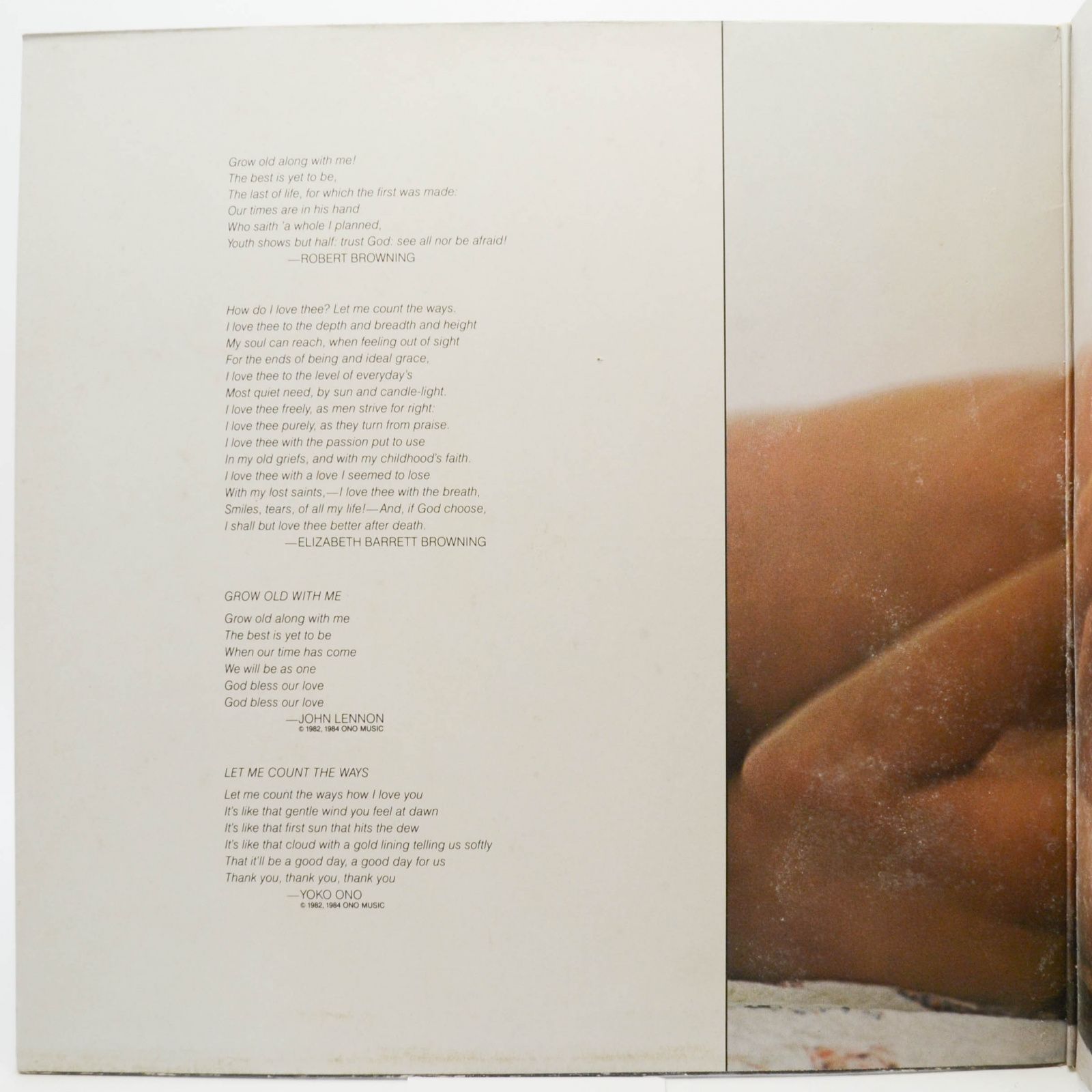 John Lennon & Yoko Ono — Milk And Honey, 1984