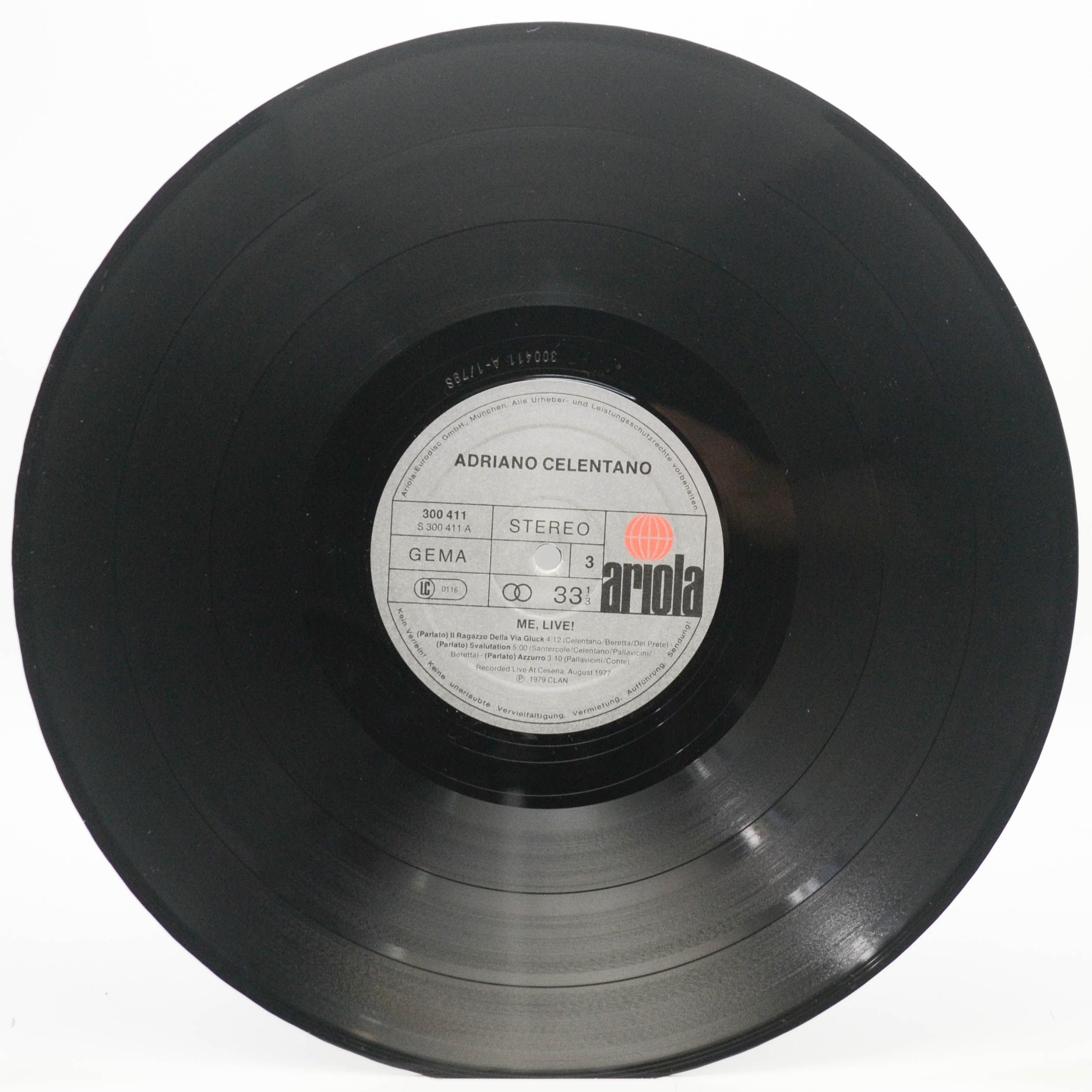 Adriano Celentano — Me, Live (2LP), 1979