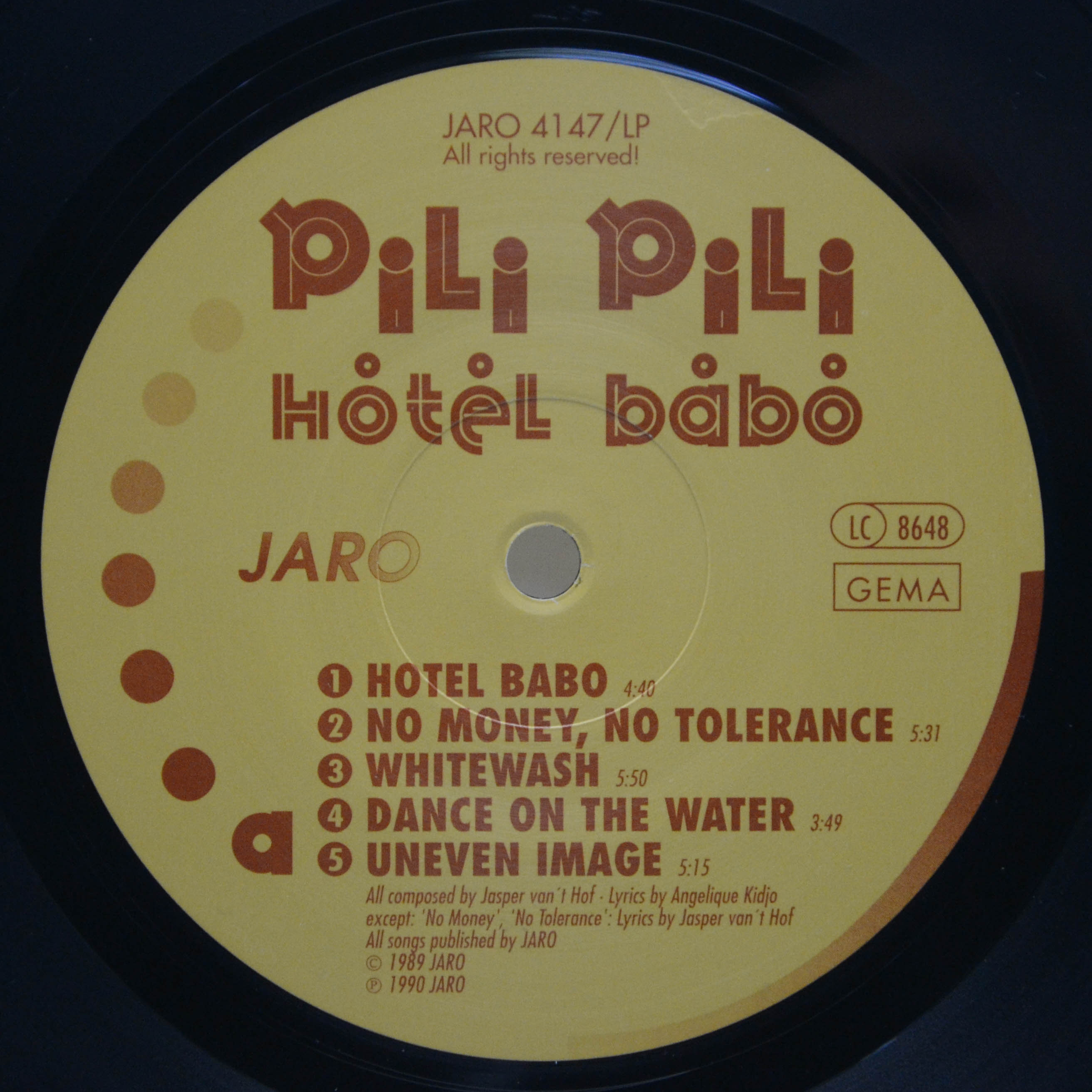 Pili Pili — Hotel Babo, 1990