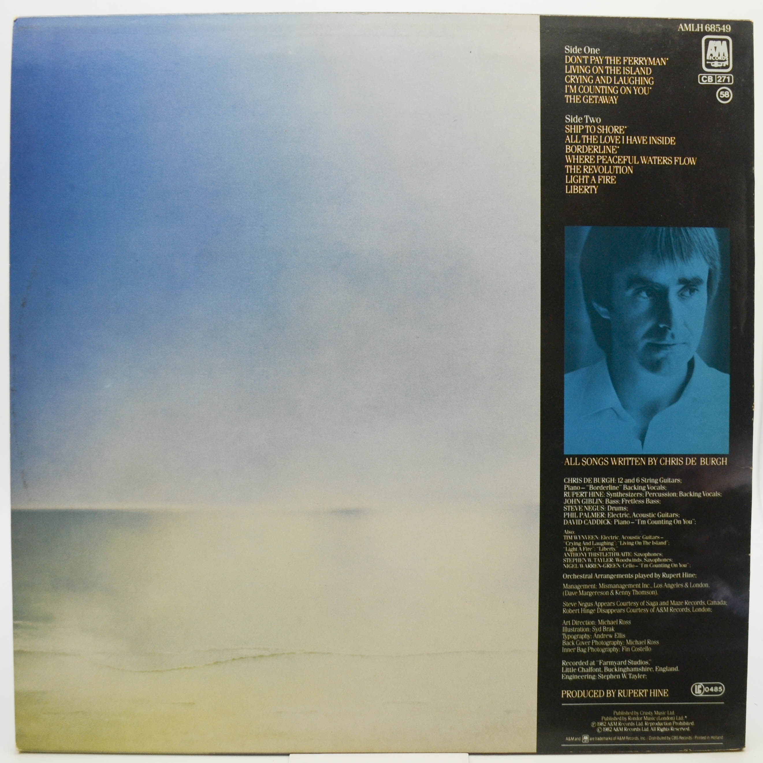 Виниловая пластинка Chris de Burgh — The Getaway, 1982