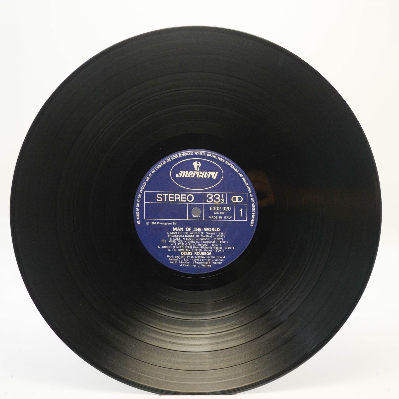 Demis Roussos — Man Of The World, 1980