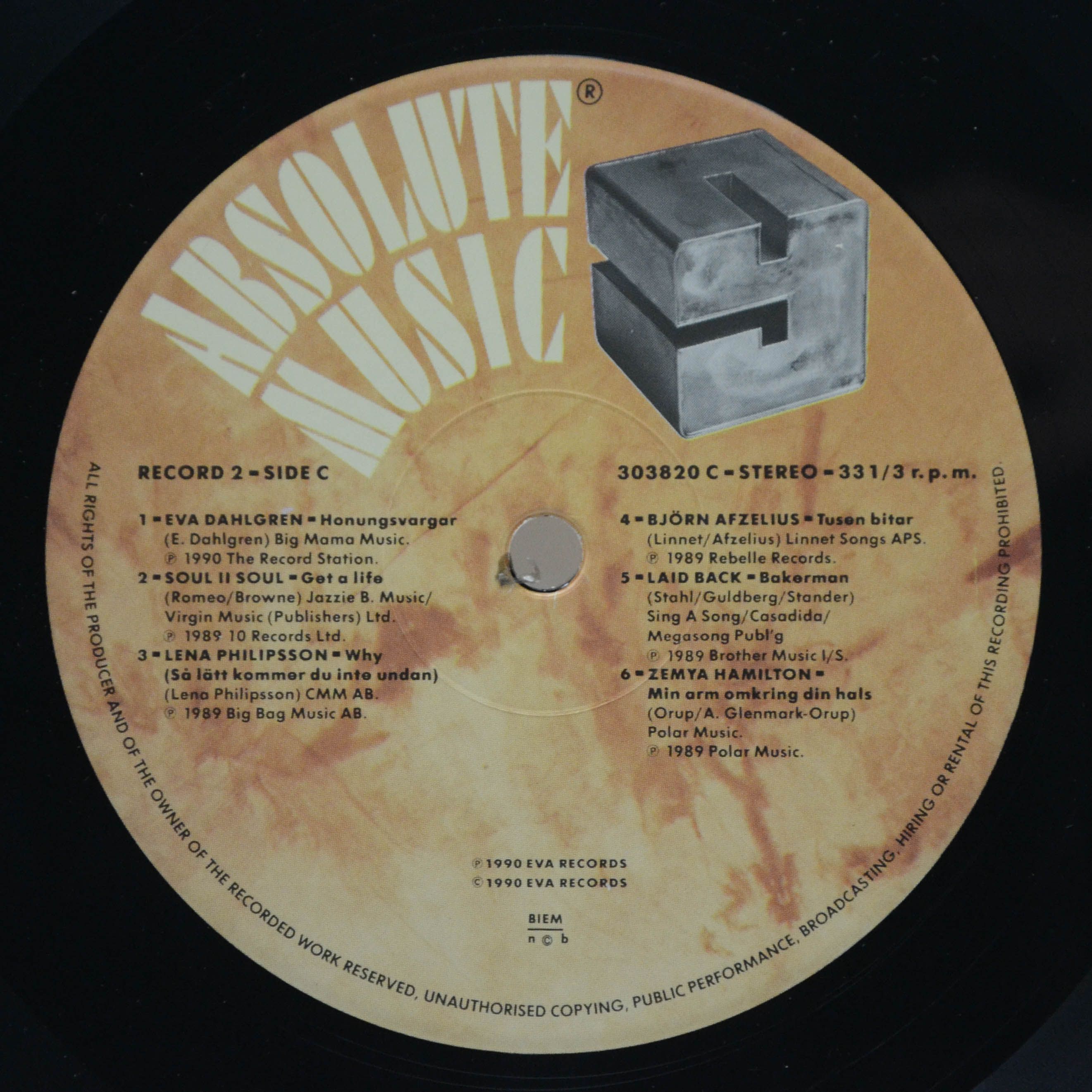 Various — Absolute Music 9 (2LP), 1990