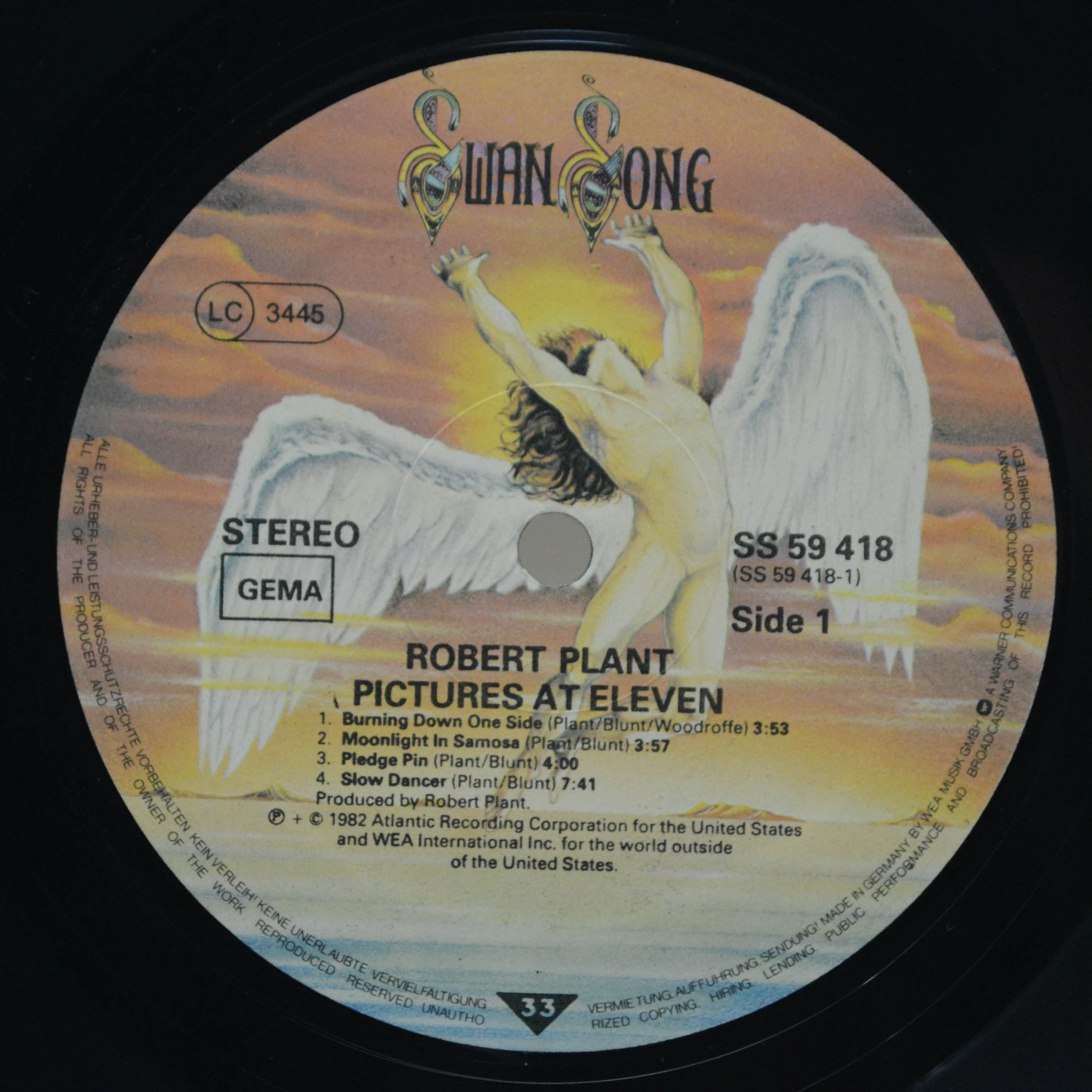 Виниловая пластинка Robert Plant — Pictures At Eleven, 1982