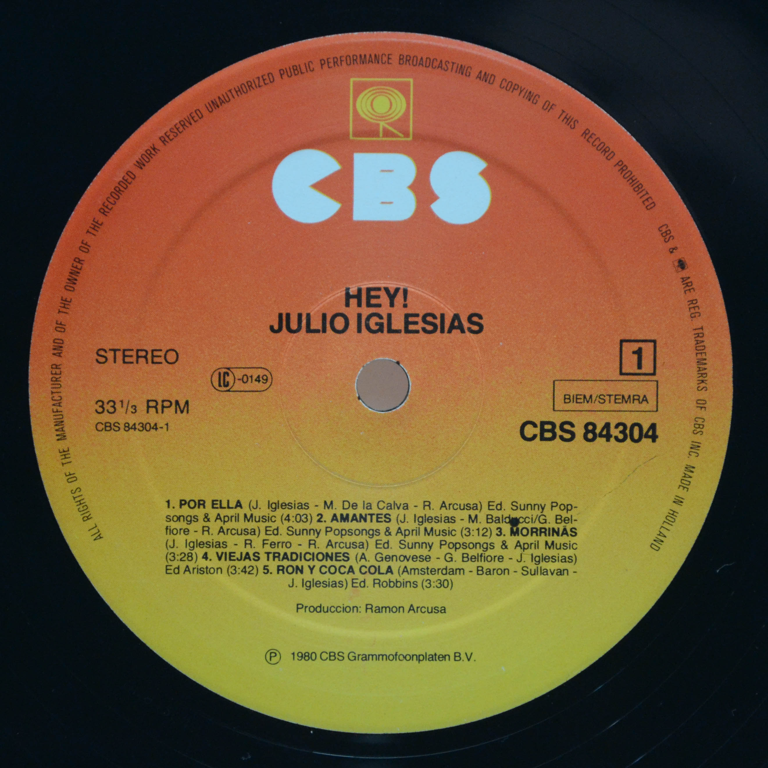 Julio Iglesias — Hey!, 1980