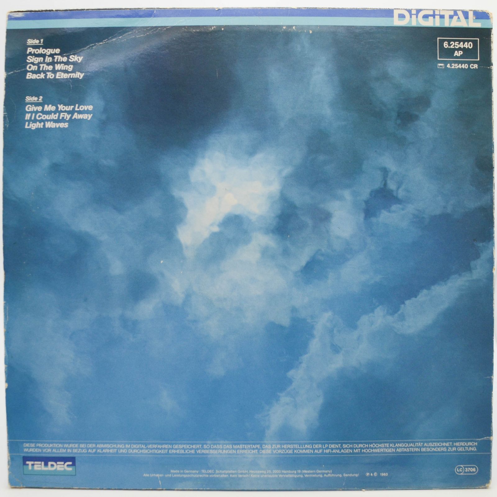 Виниловая пластинка Frank Duval — If I Could Fly Away, 1983