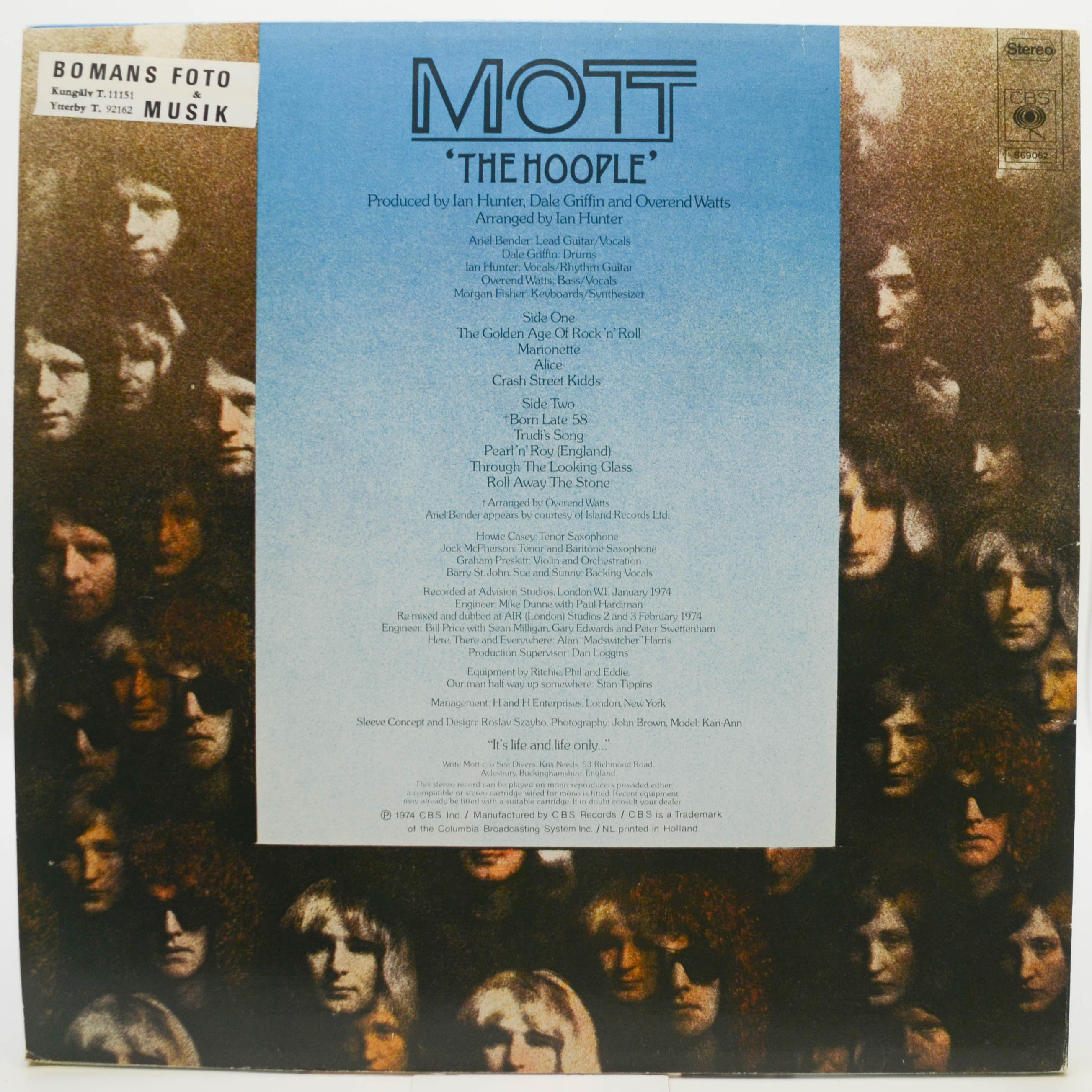 Виниловая пластинка Mott The Hoople — The Hoople, 1974