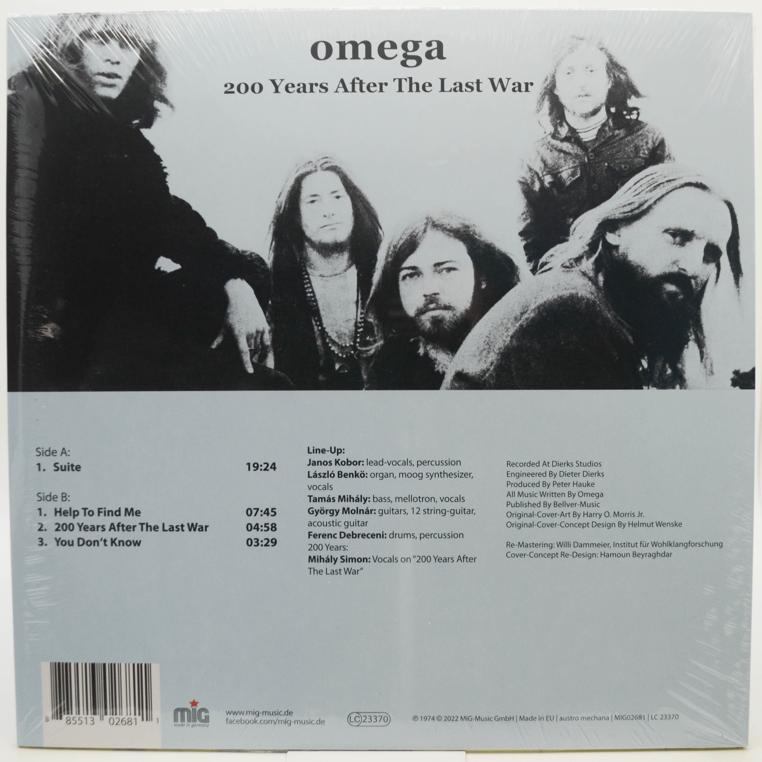 Виниловая пластинка Omega — 200 Years After The Last War, 1974