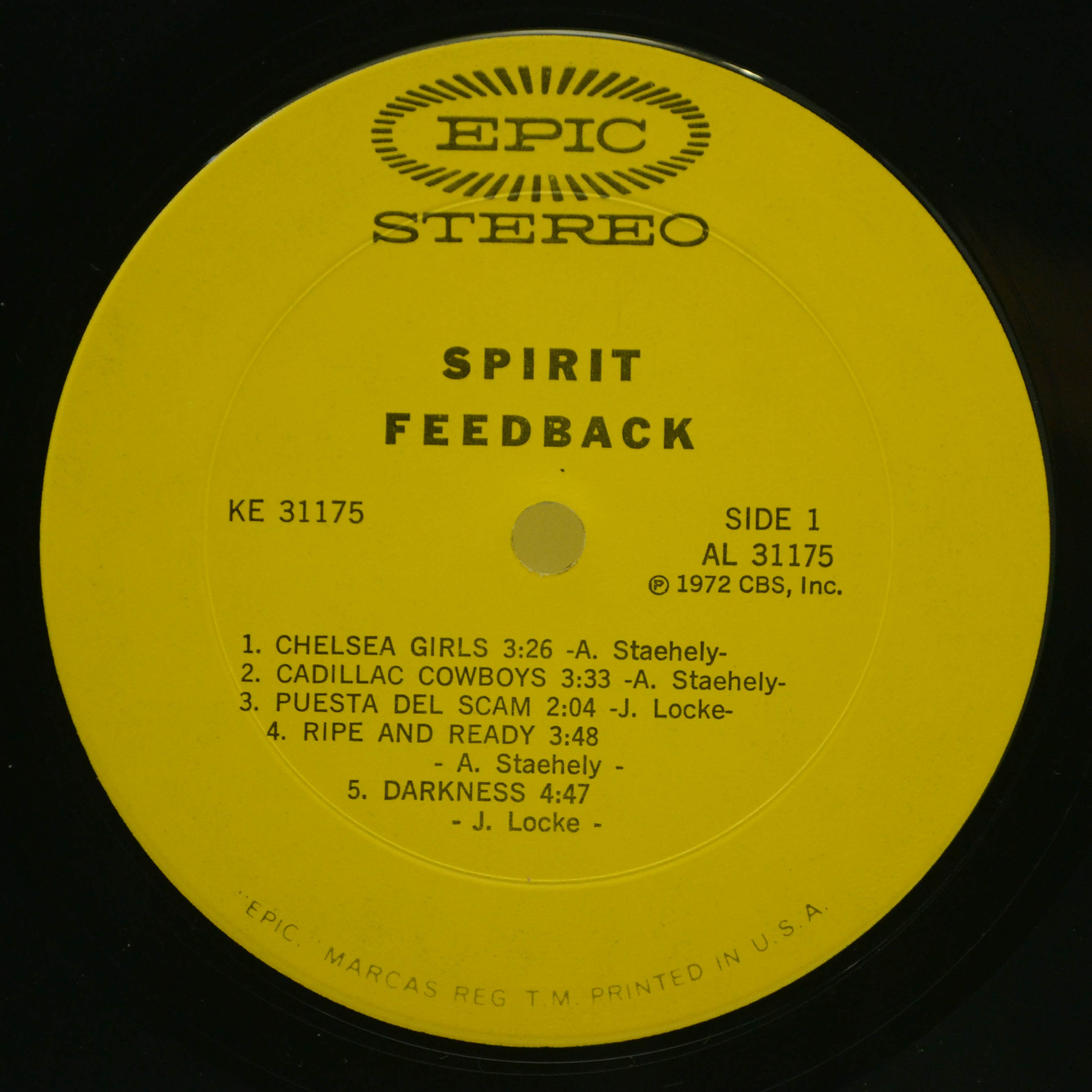 Spirit — Feedback (1-st, USA), 1972