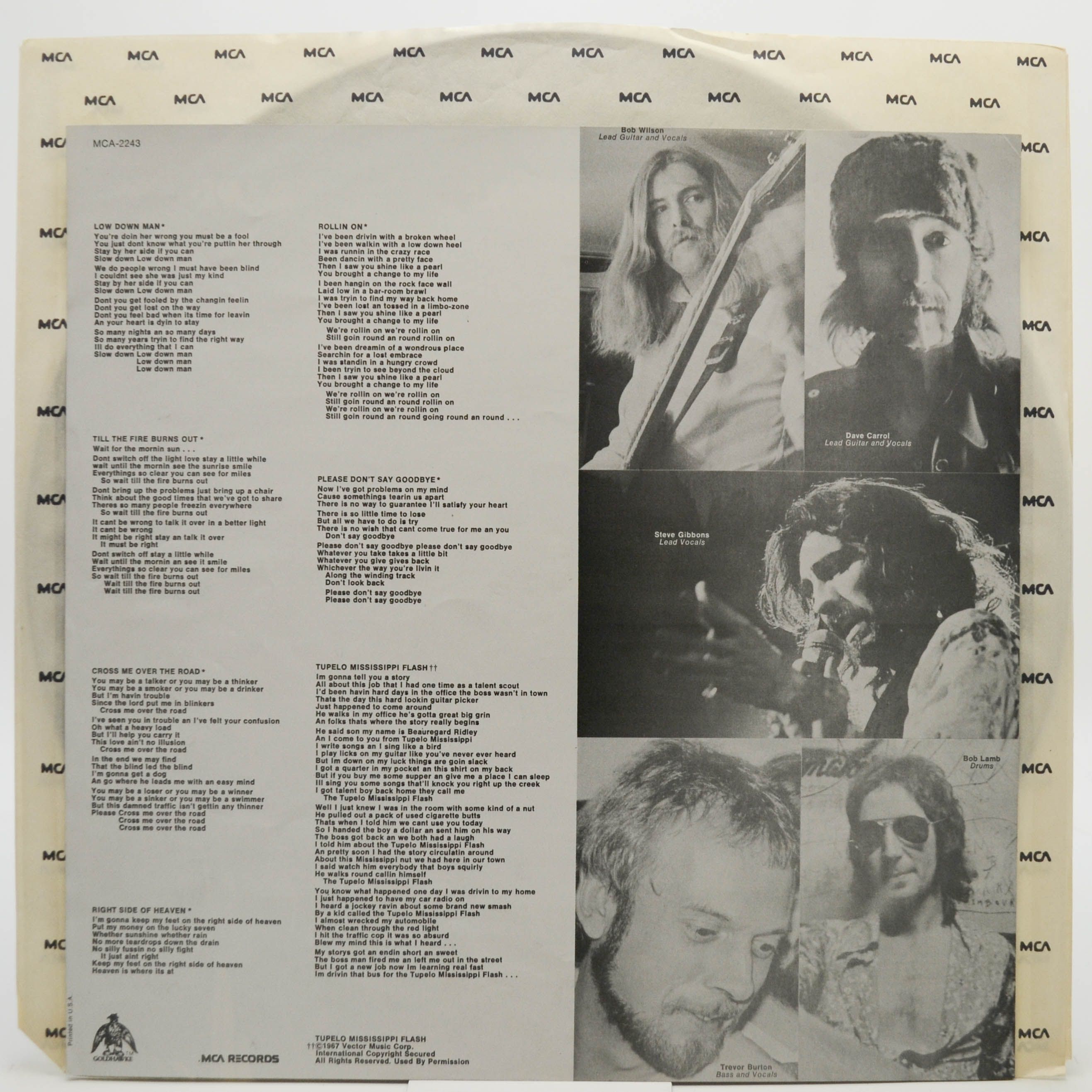 Виниловая пластинка Steve Gibbons Band — Rollin' On (USA), 1977