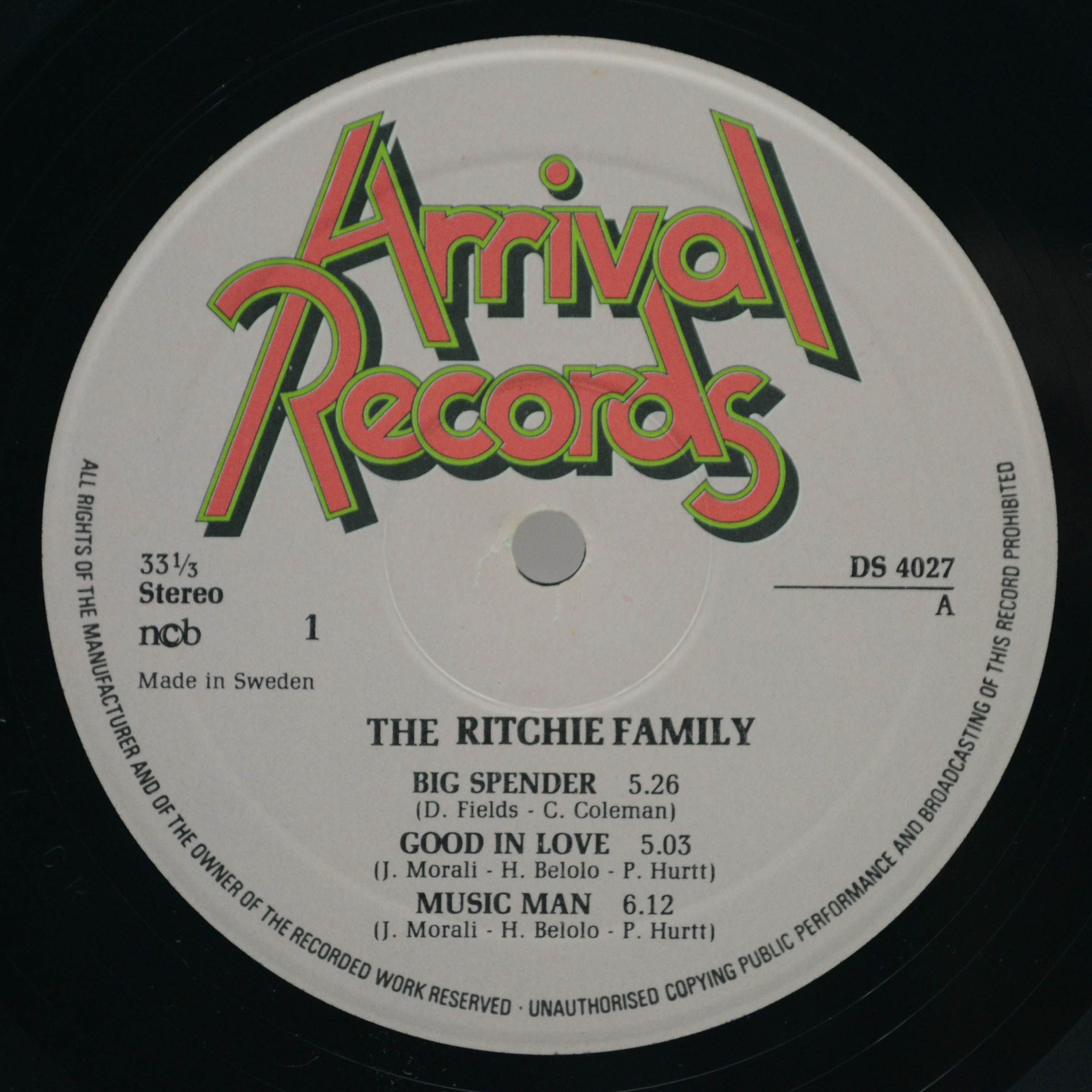 Виниловая пластинка Ritchie Family — American Generation, 1978