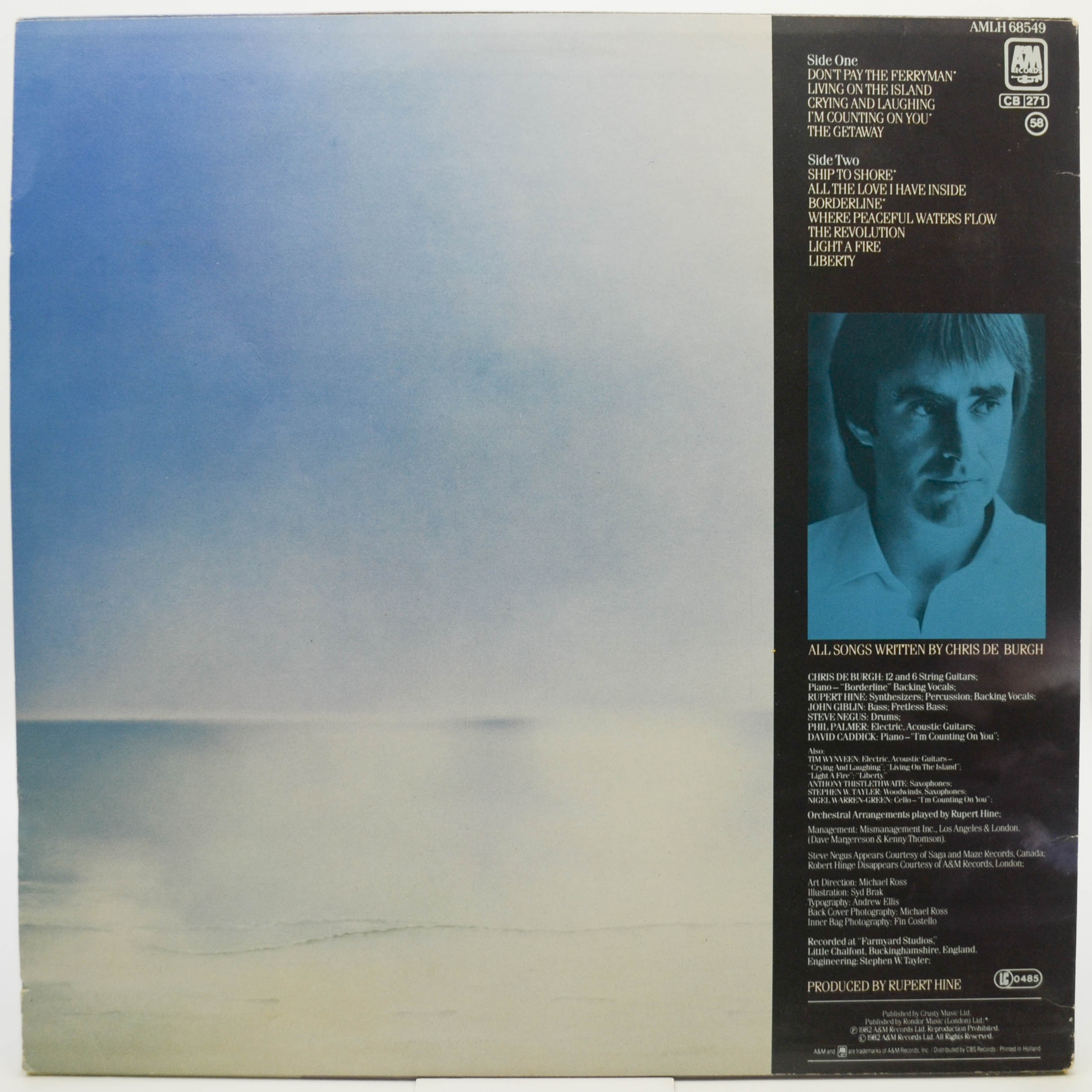 Виниловая пластинка Chris de Burgh — The Getaway, 1982