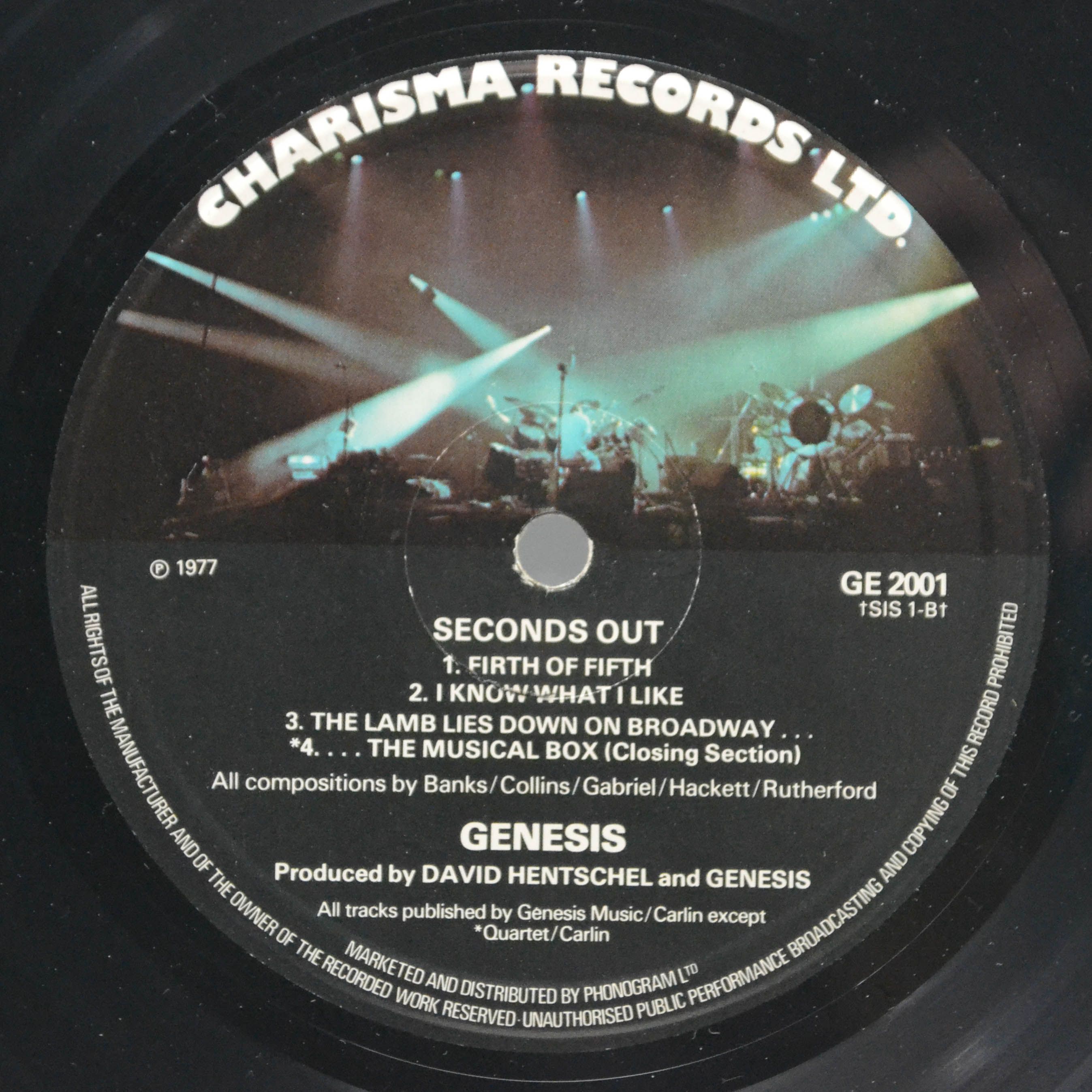 Genesis — Seconds Out (2LP, 1-st UK), 1977